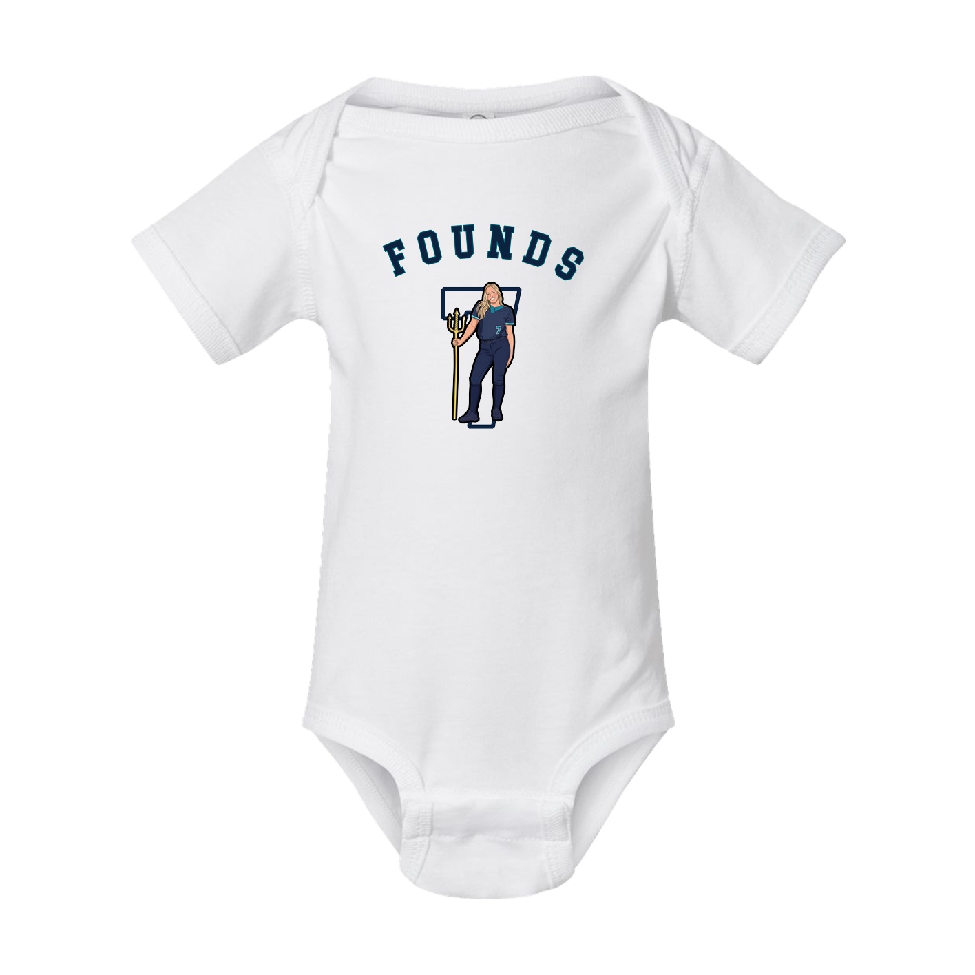 Baby Onesie — Shirsey Arch in White