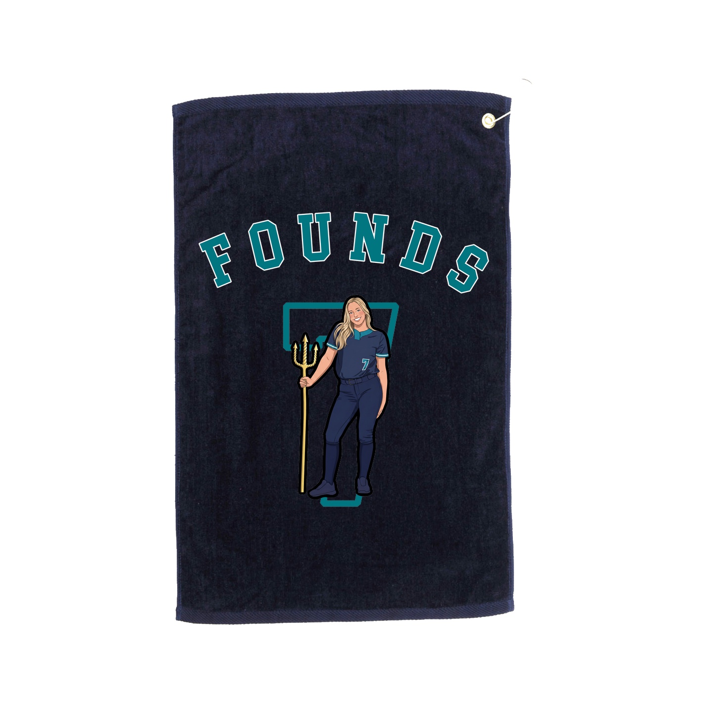 Golf Towel — Shirsey Arch in Navy