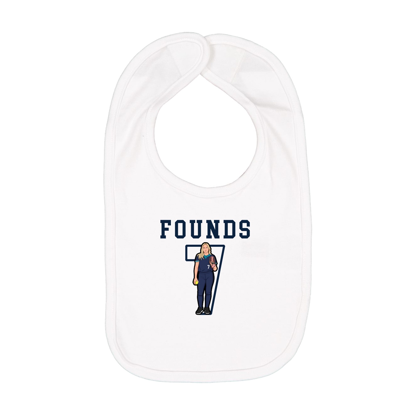 Infant Bib — Shirsey in White