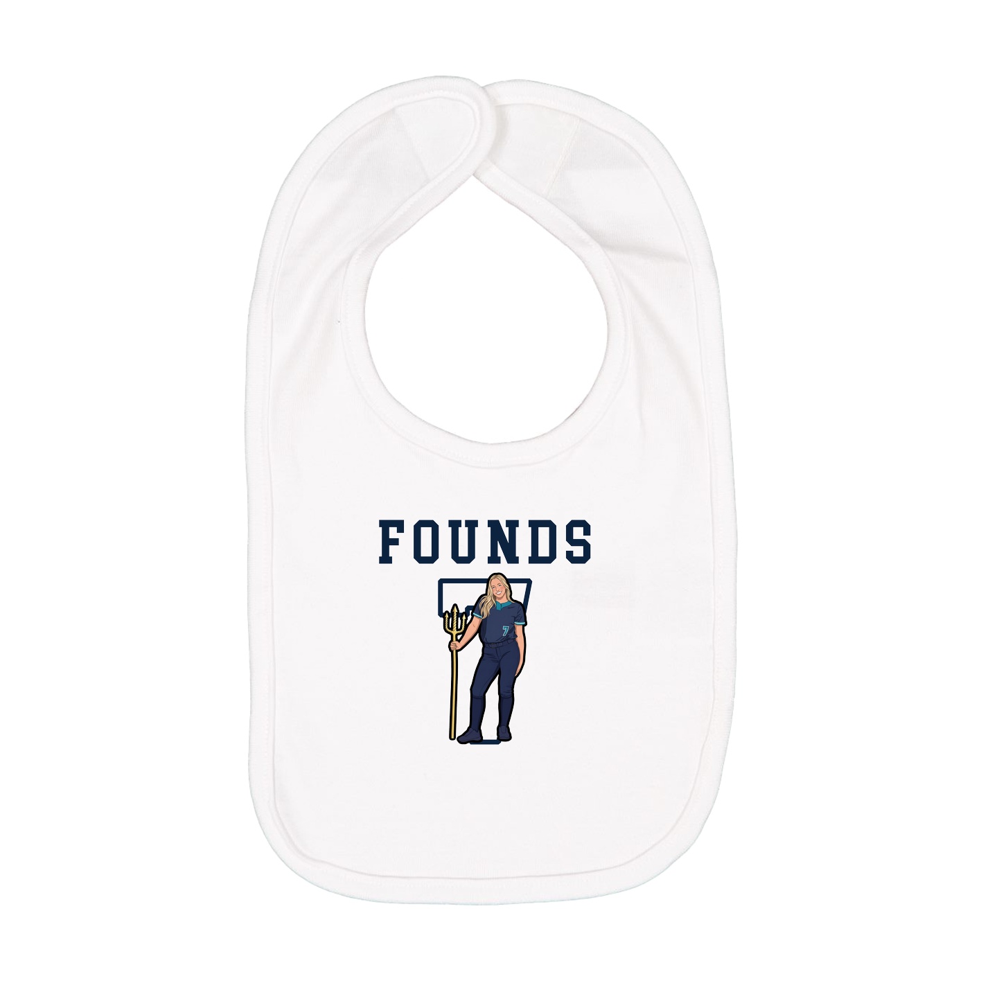 Infant Bib — Shirsey in White