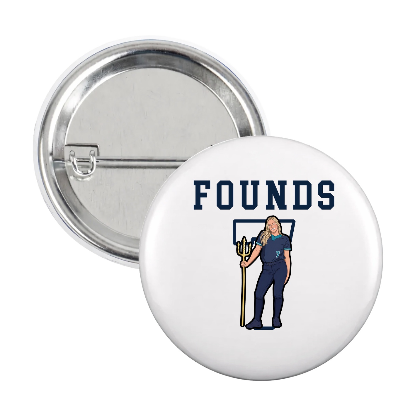 Game Day Button — Shirsey in White