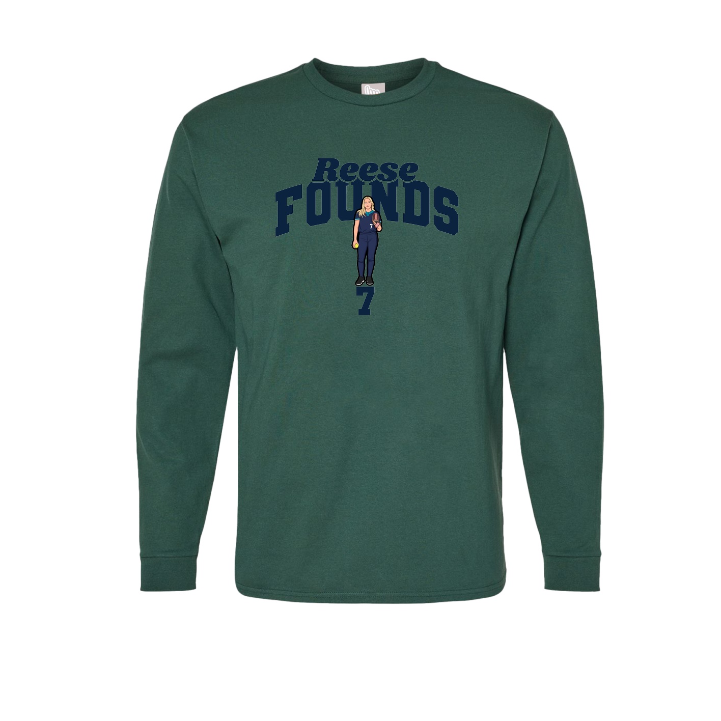 Long Sleeve Tee — Signature Arch in Green
