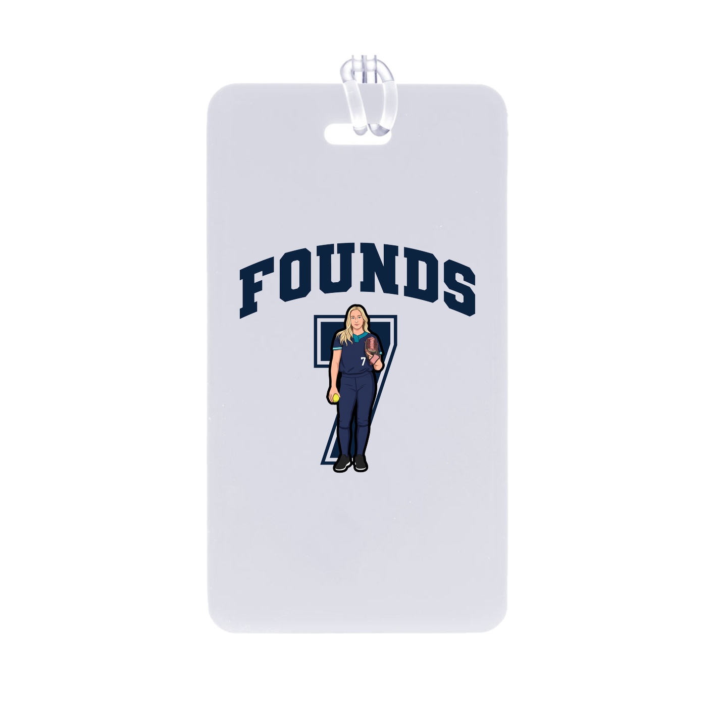 Bag Tag — Number in Classic