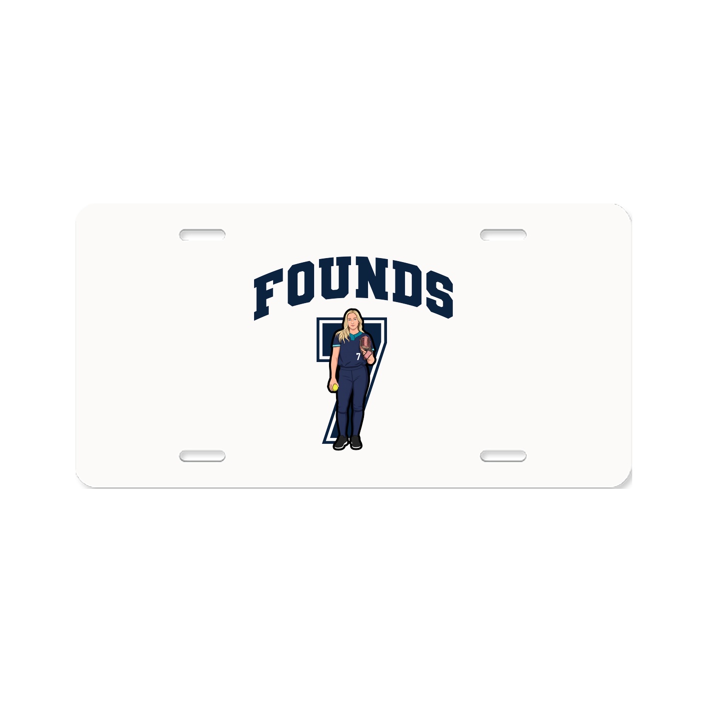 License Plate — Number in Classic