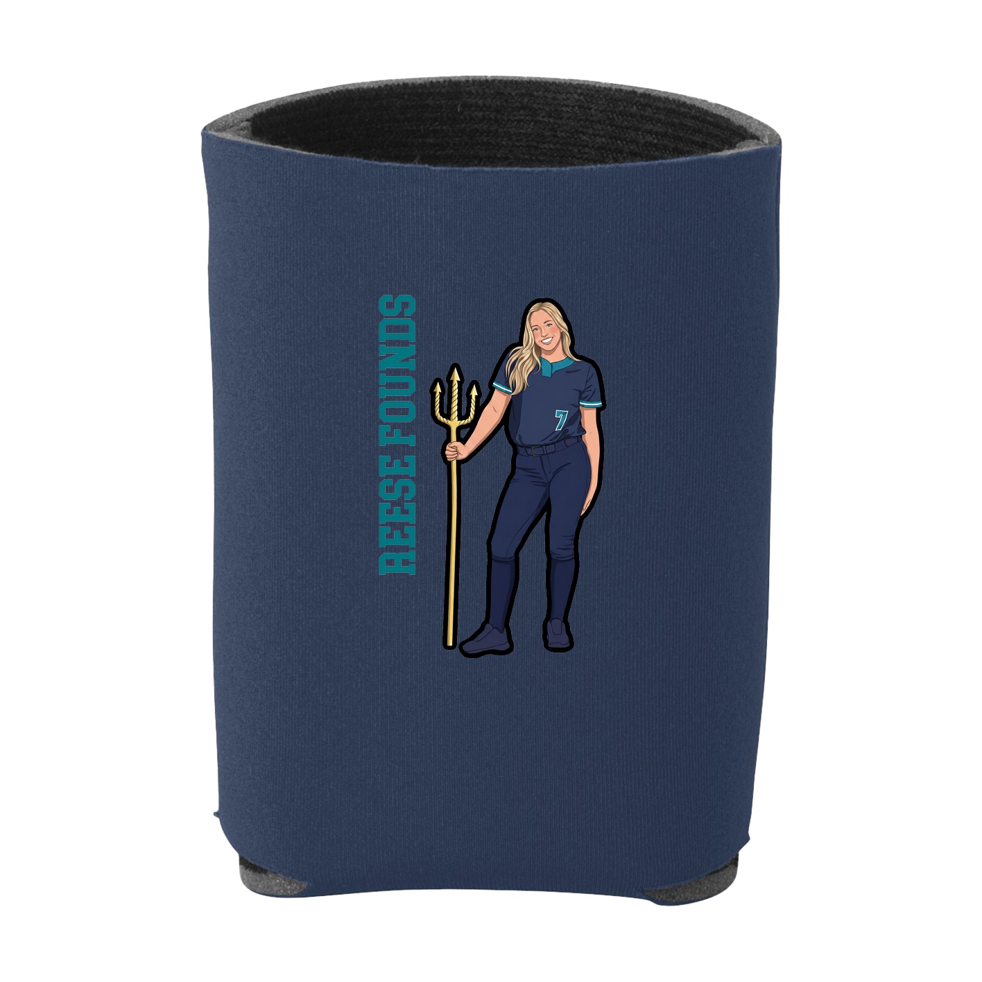 Can Holder — Name Vertical in Navy