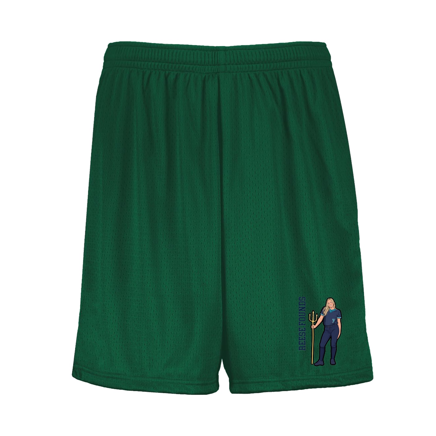 Shorts — Name Vertical in Green