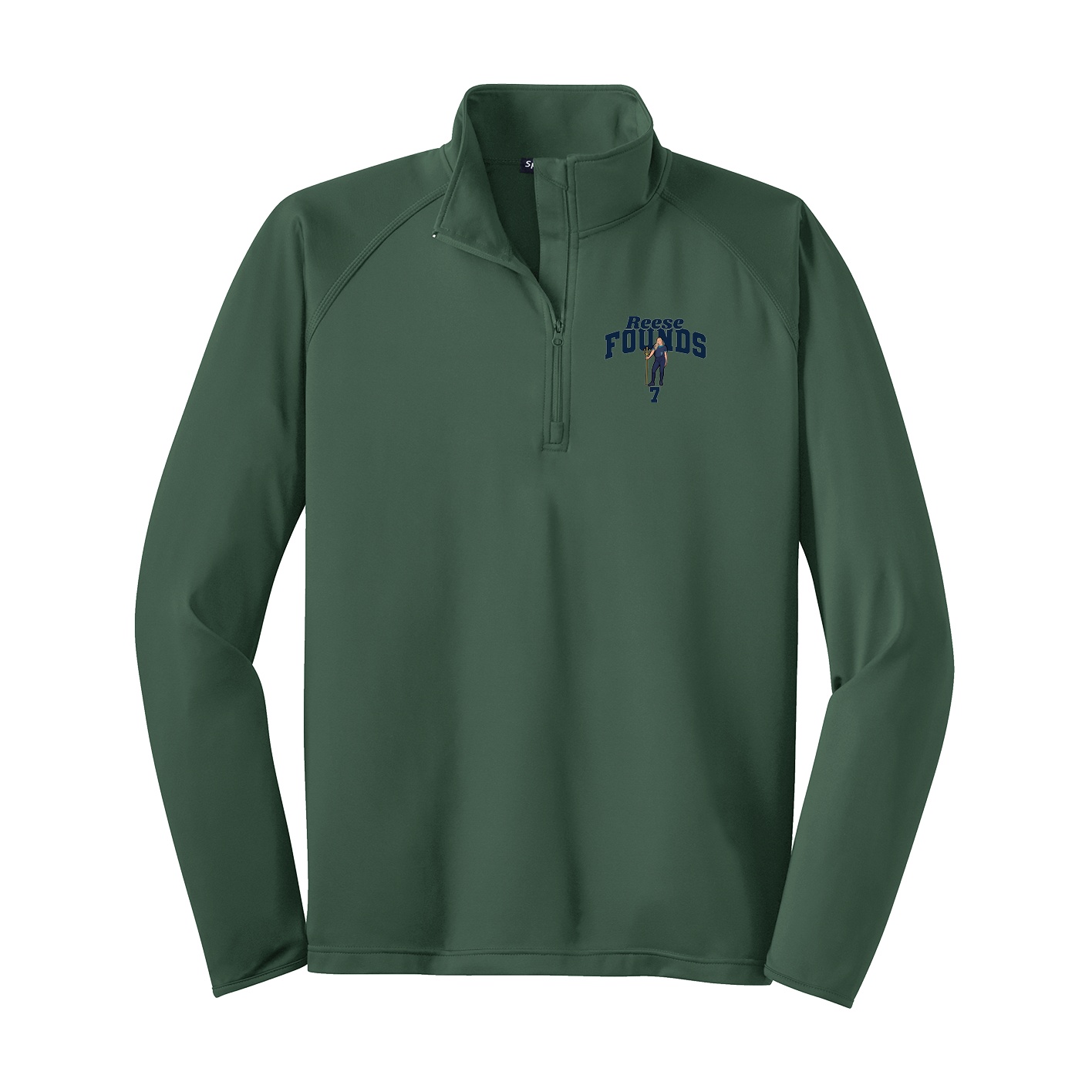 Q-Zip Pullover — Signature Arch in Green