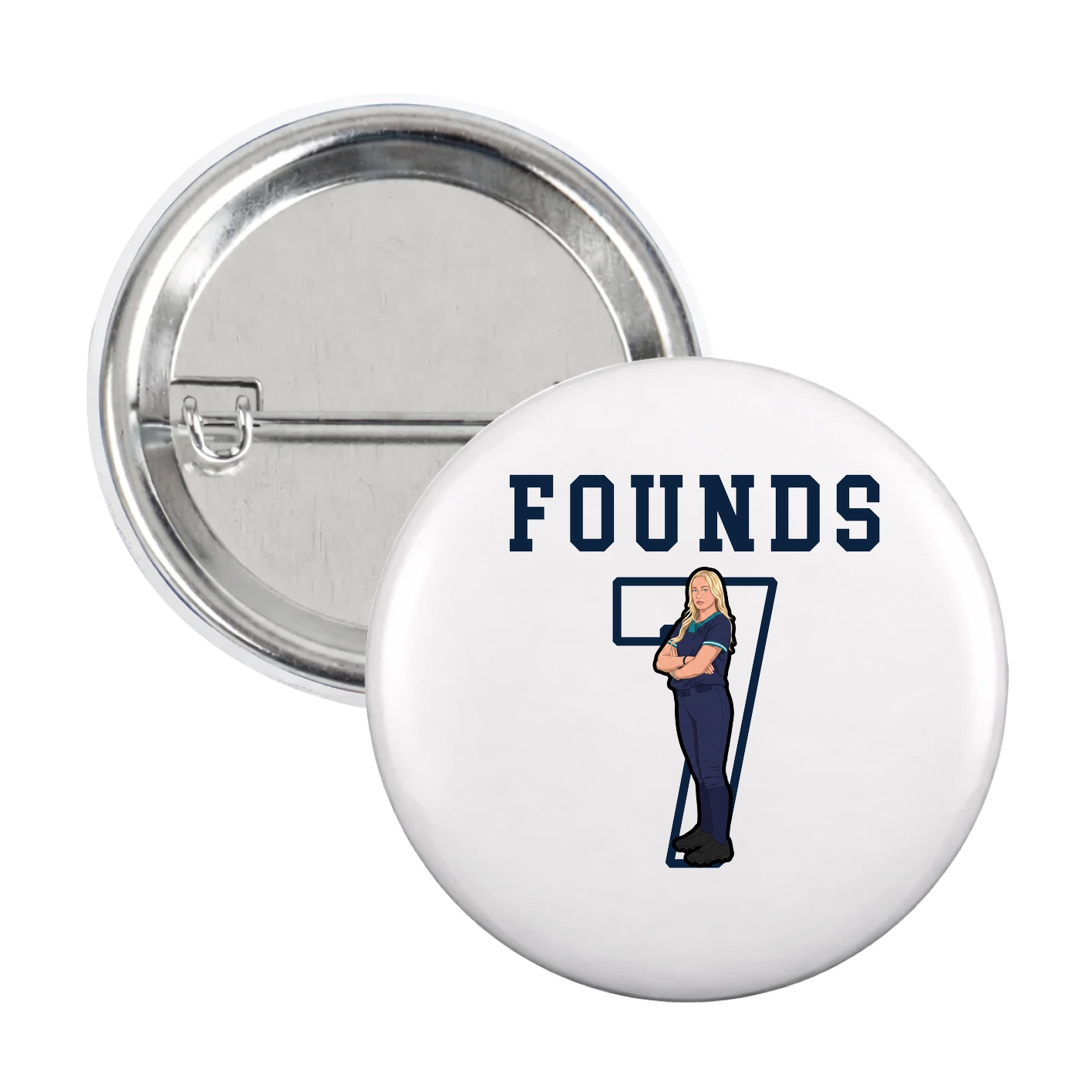 Game Day Button — Shirsey in White