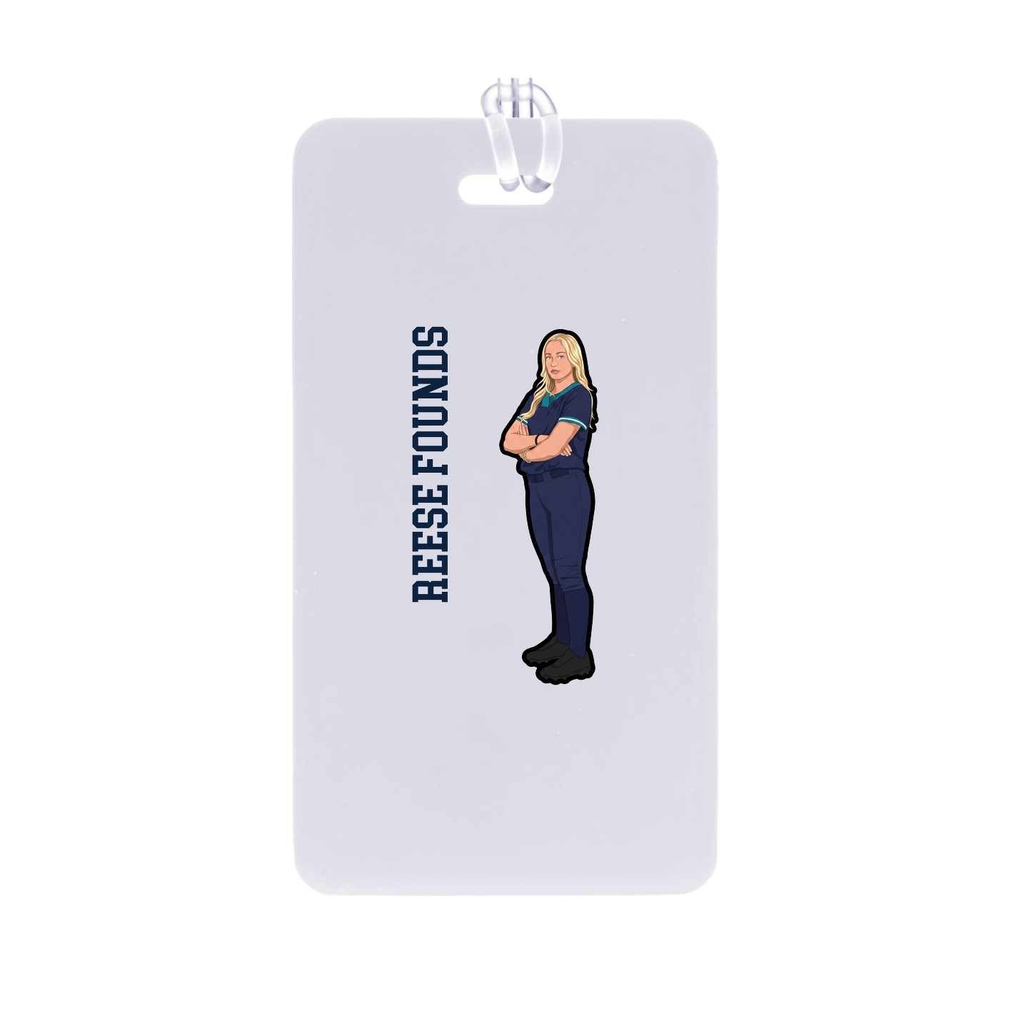 Bag Tag — Name Vertical in Classic