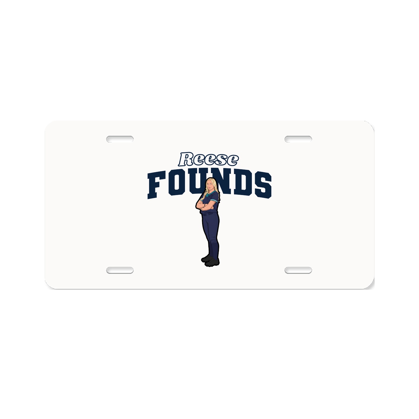 License Plate — Name Arch in Classic