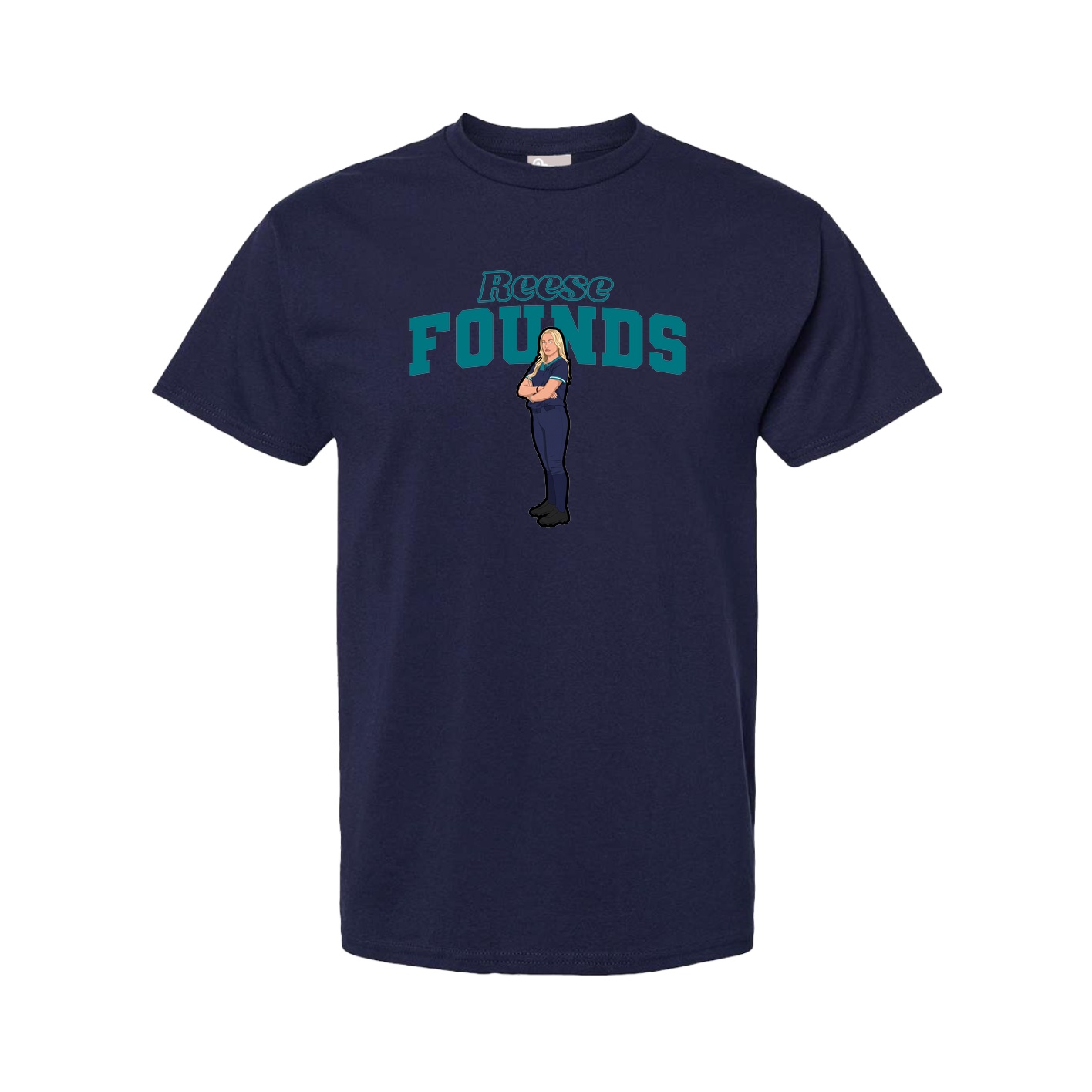 Tee — Name Arch in Navy