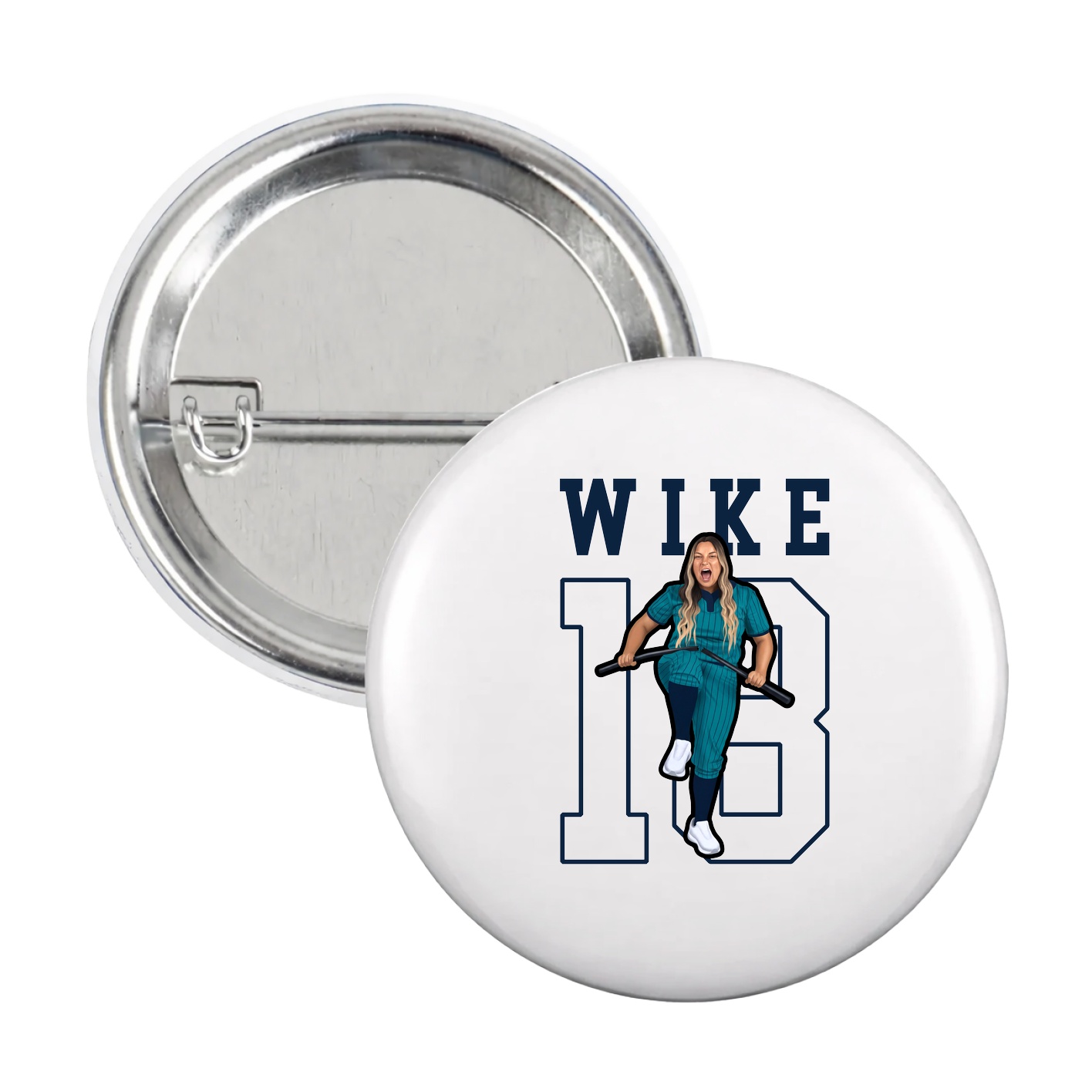 Game Day Button — Shirsey in White