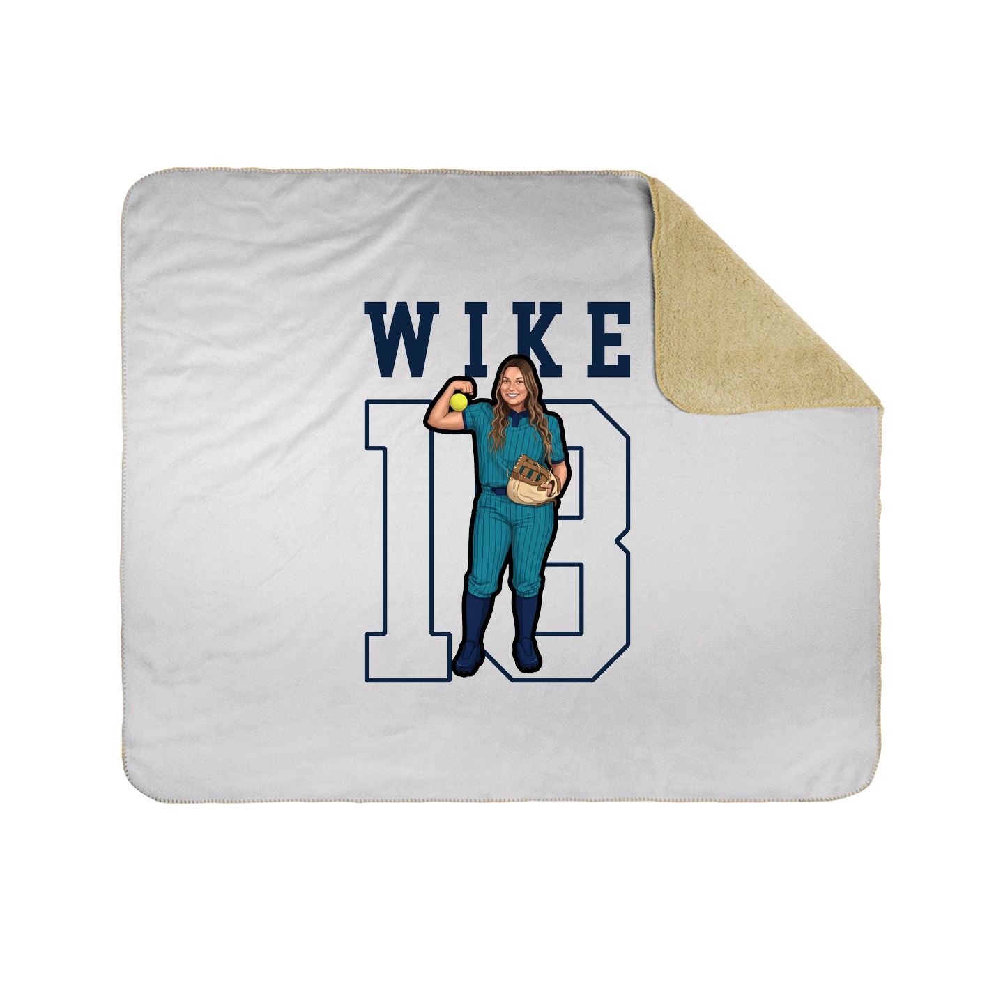 Throw Blanket — Shirsey in White