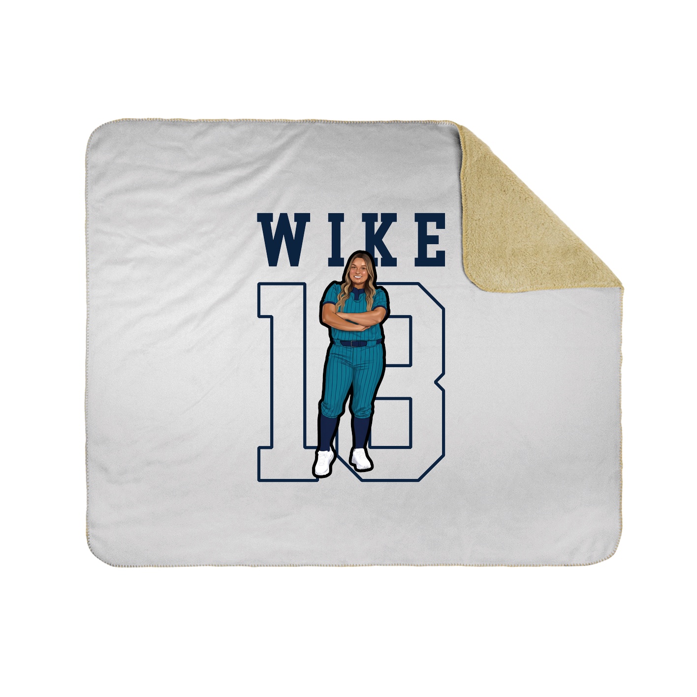 Throw Blanket — Shirsey in White