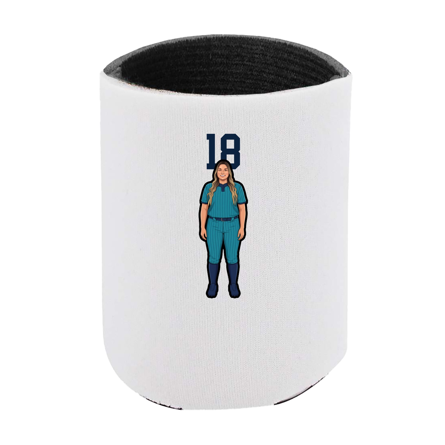 Can Holder — Number Top in White