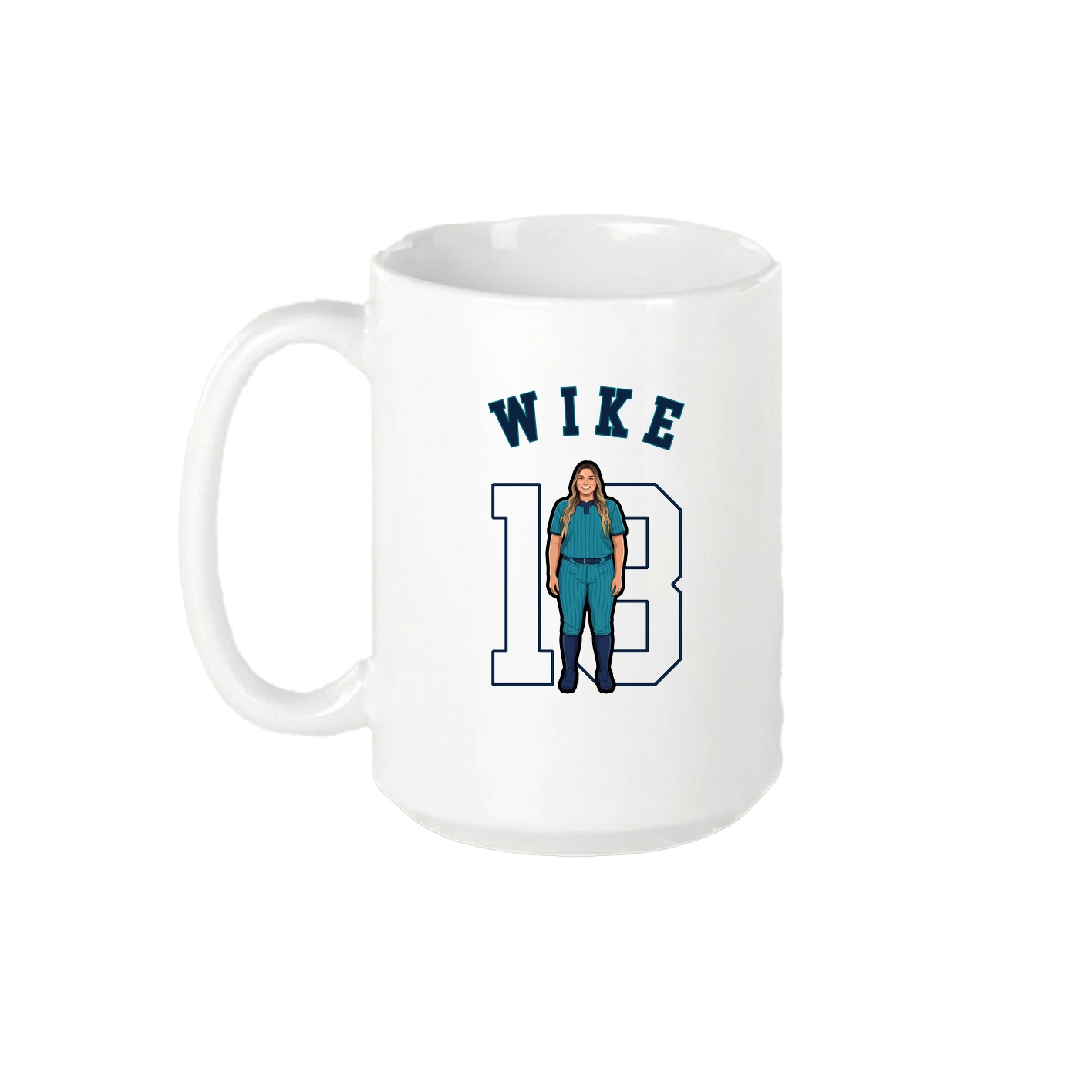 15oz Coffee Mug — Shirsey Arch in White