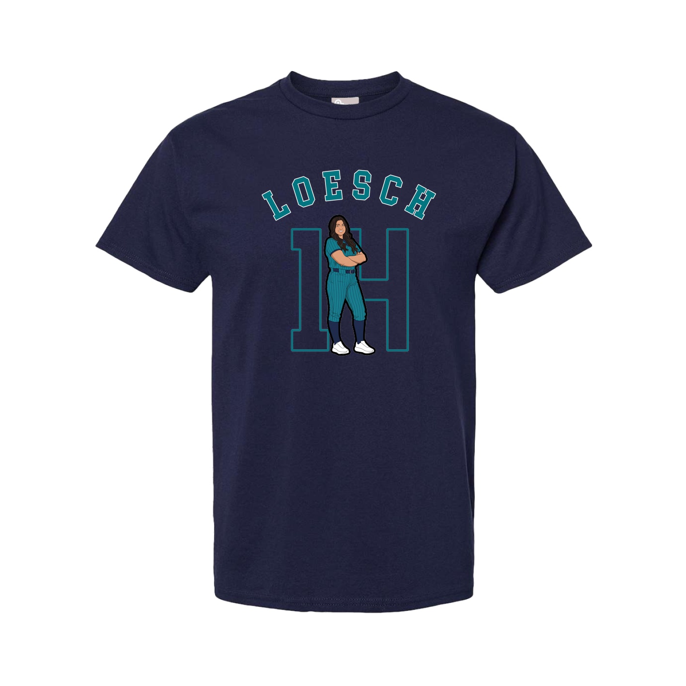 Youth Tee — Shirsey Arch in Navy