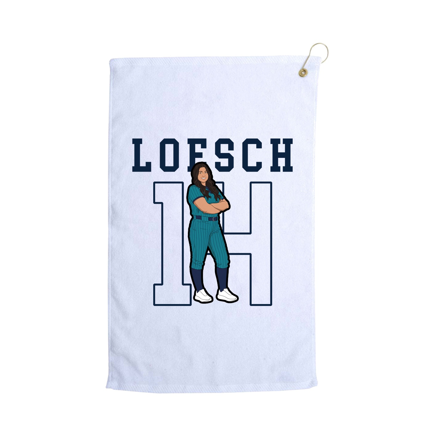 Golf Towel — Shirsey in White