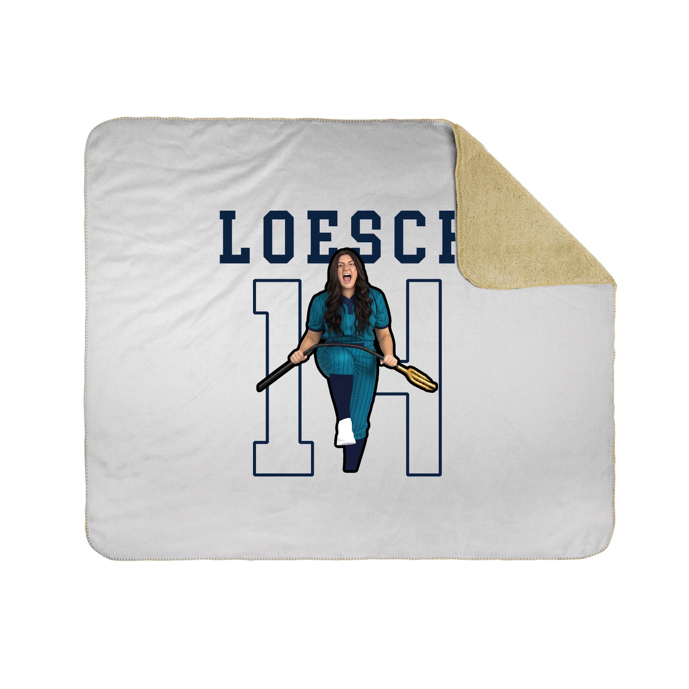 Throw Blanket — Shirsey in White