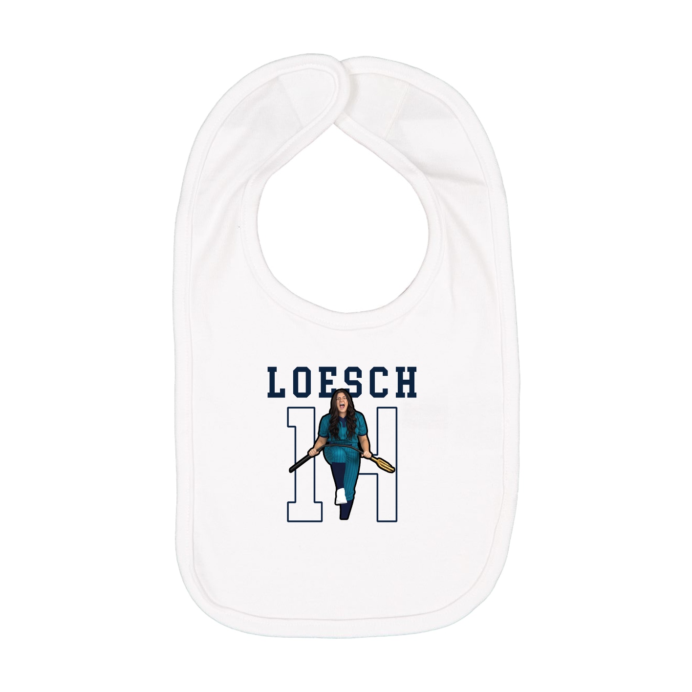 Infant Bib — Shirsey in White