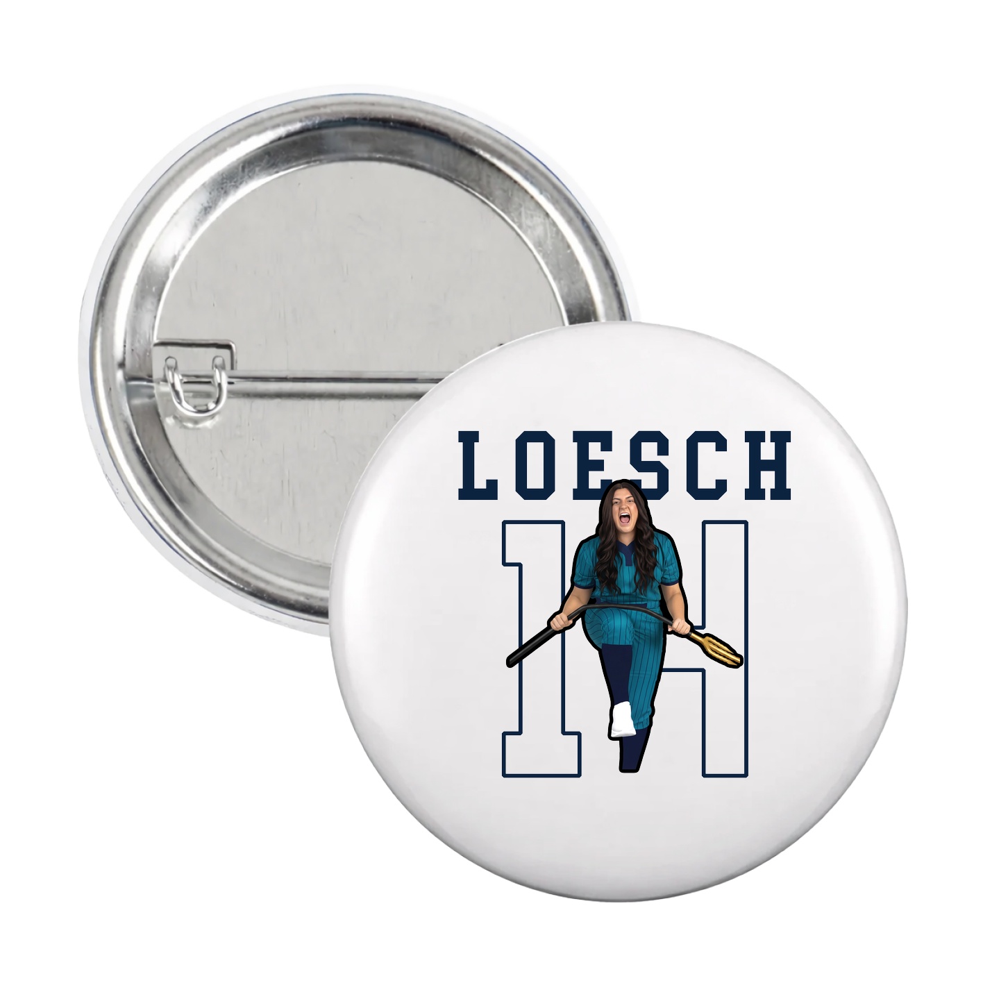 Game Day Button — Shirsey in White