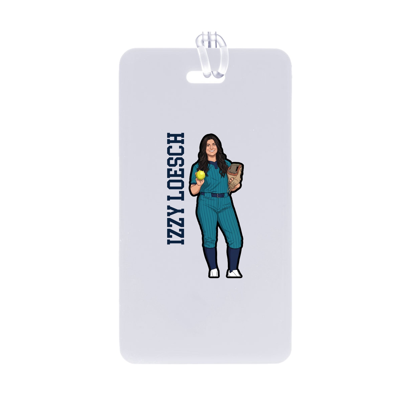 Bag Tag — Name Vertical in Classic