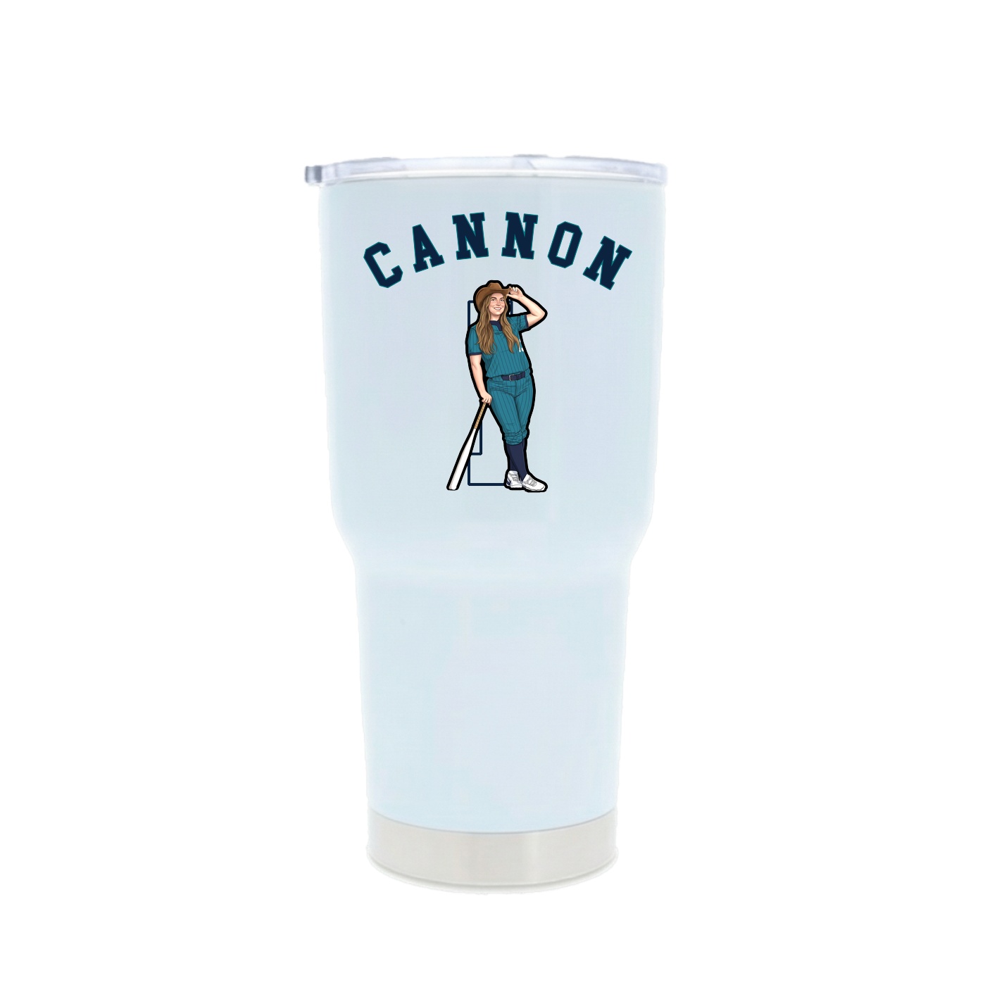 30oz Stainless Steel Tumbler — Shirsey Arch in White