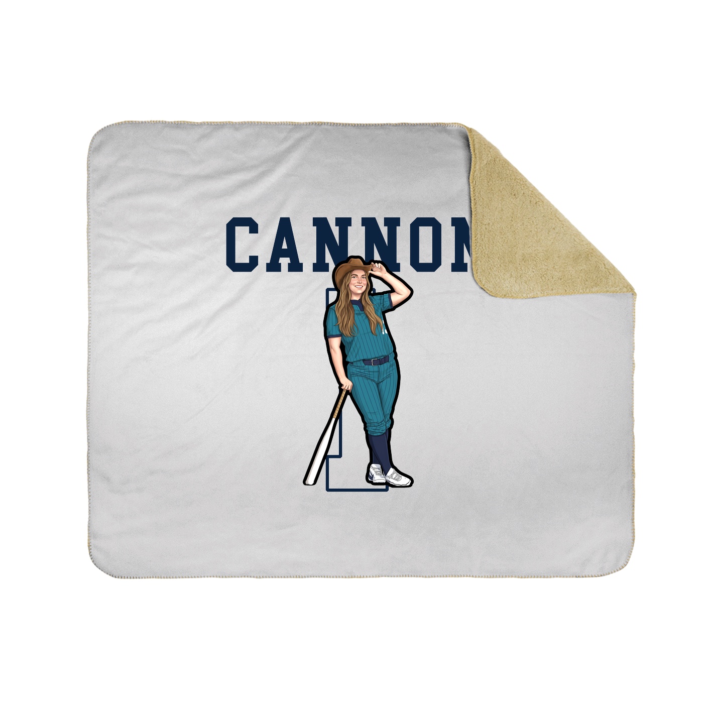 Throw Blanket — Shirsey in White