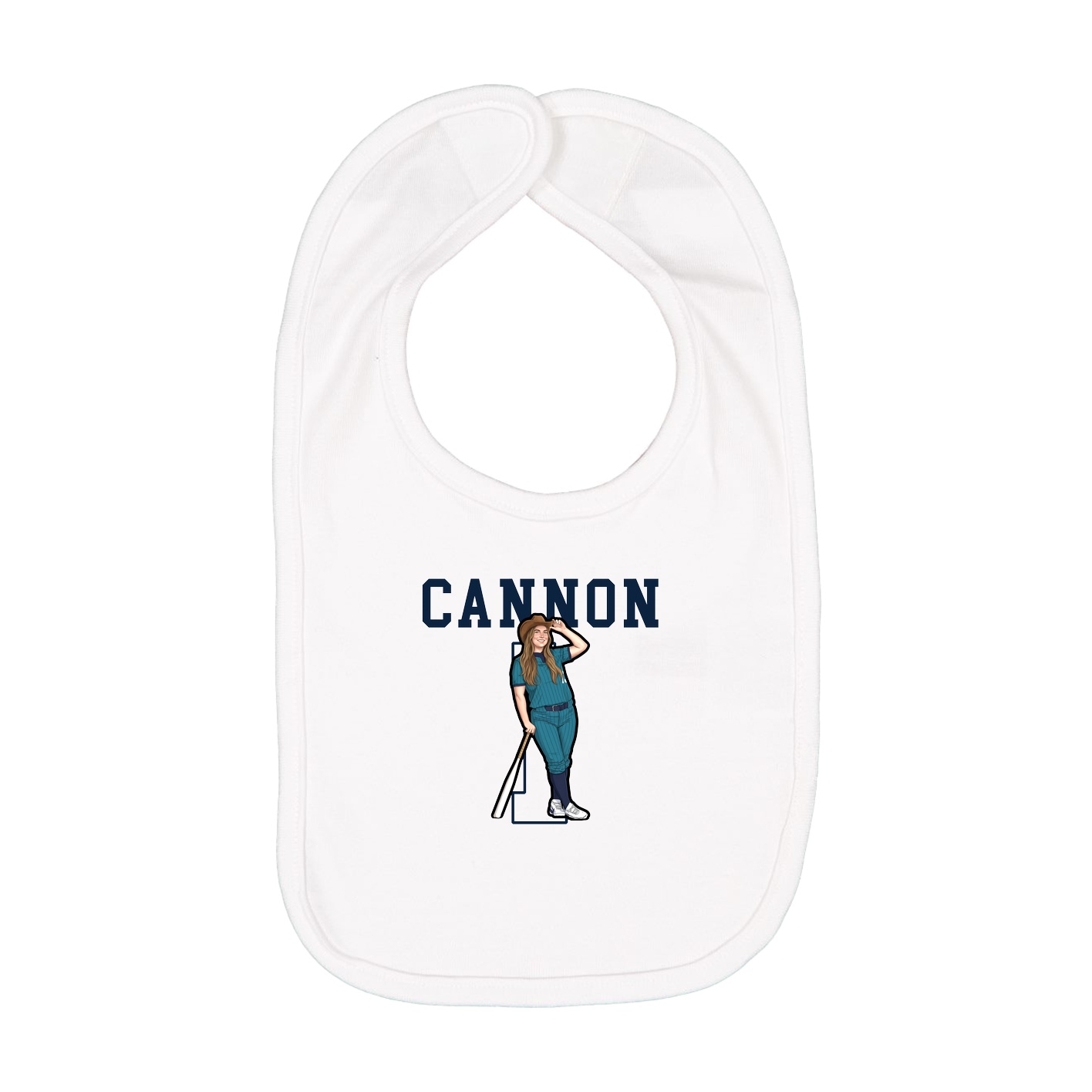Infant Bib — Shirsey in White