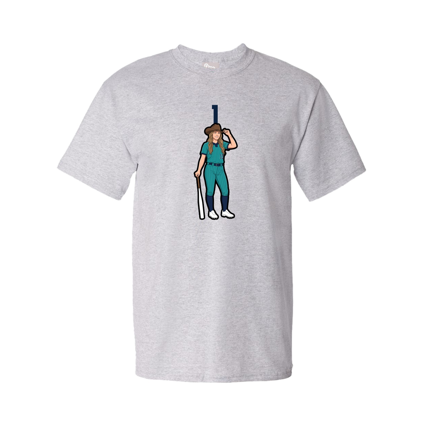Tee — Number Top in Grey