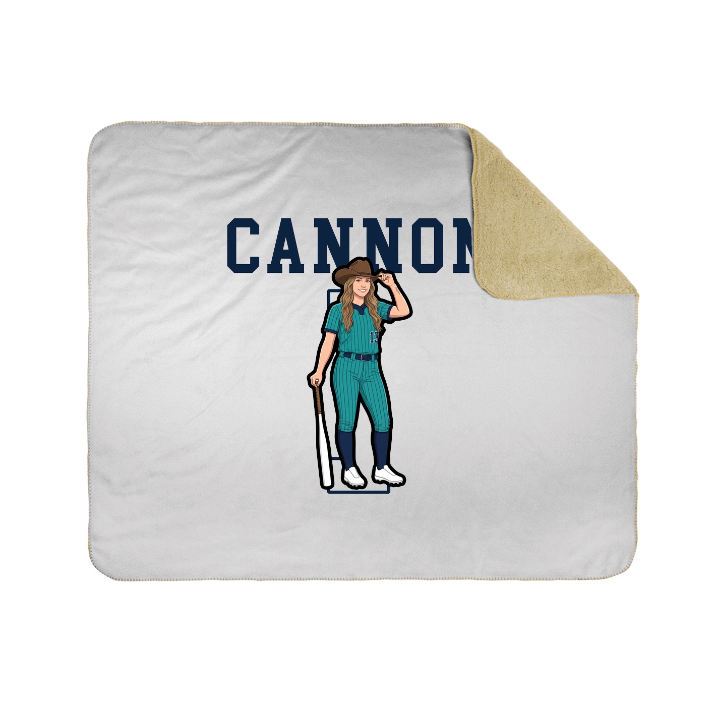 50x60 Sherpa Lined Throw Blanket