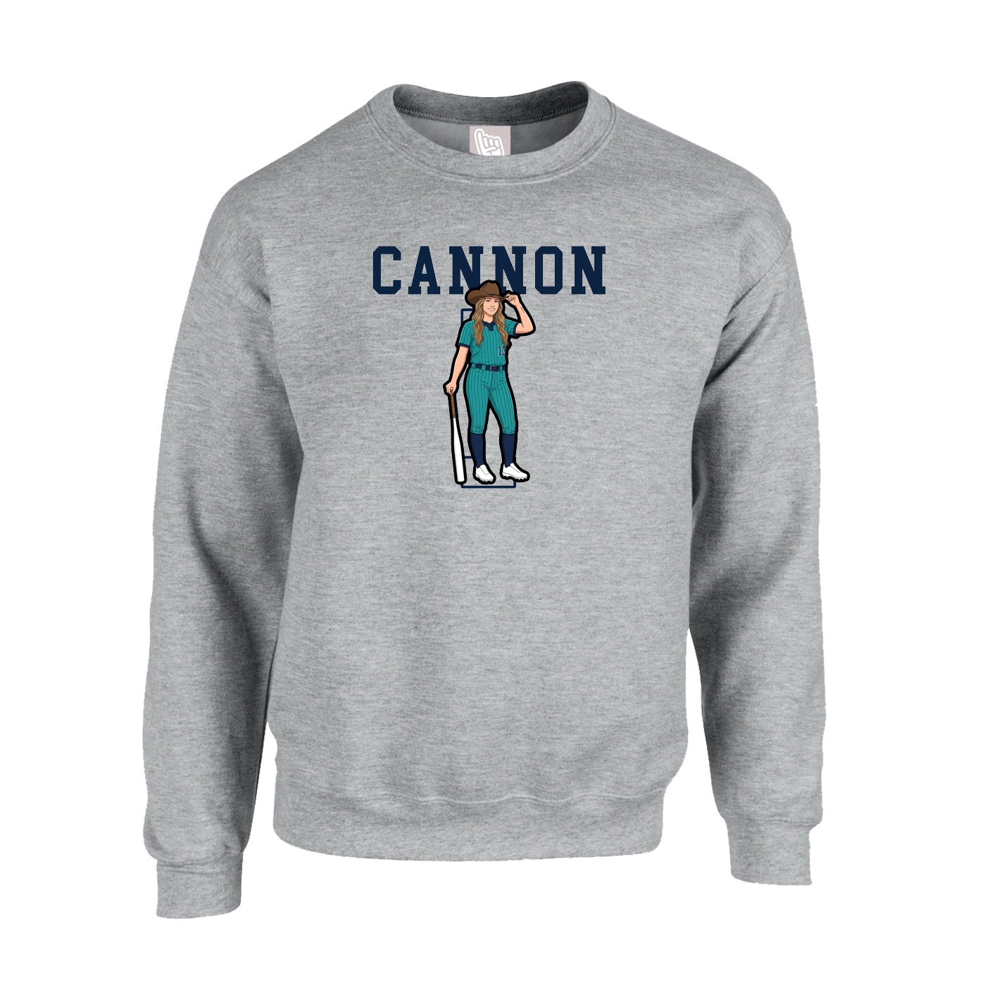 Fleece Crew — Shirsey in Grey