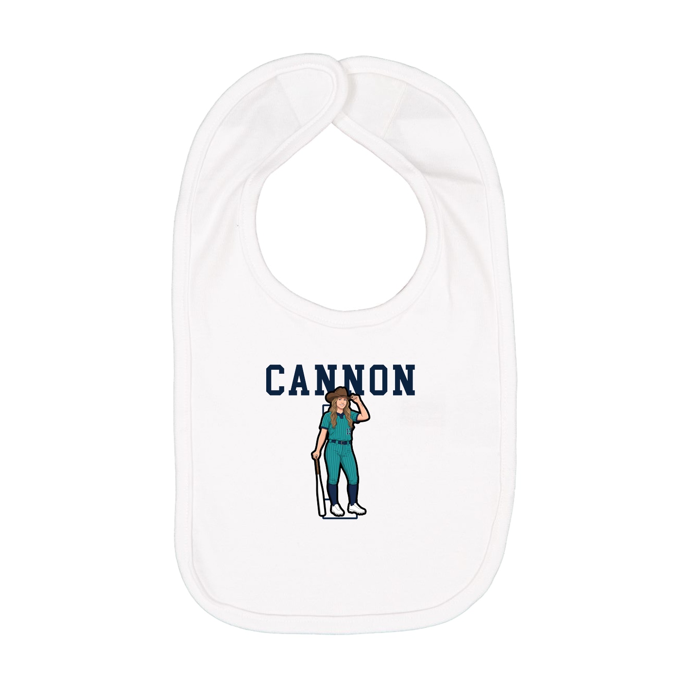 Infant Bib — Shirsey in White