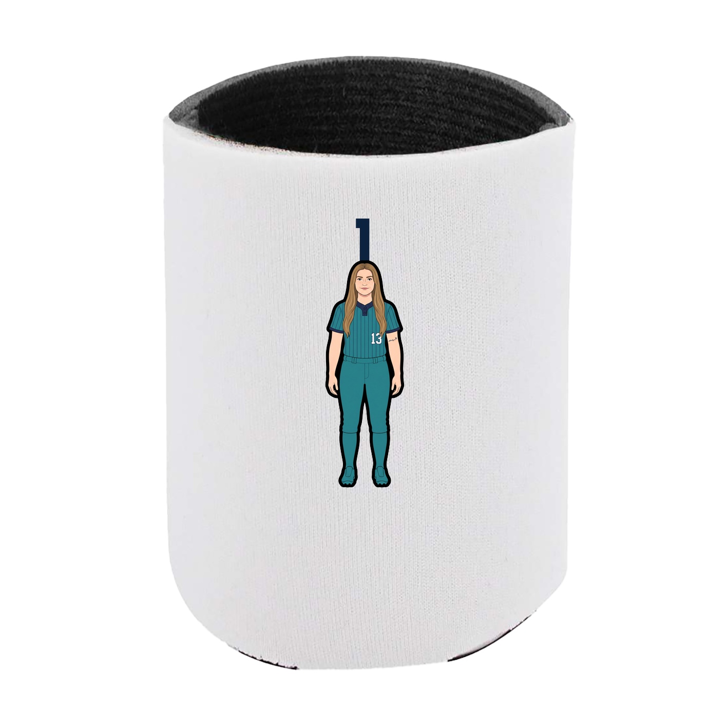Can Holder — Number Top in White