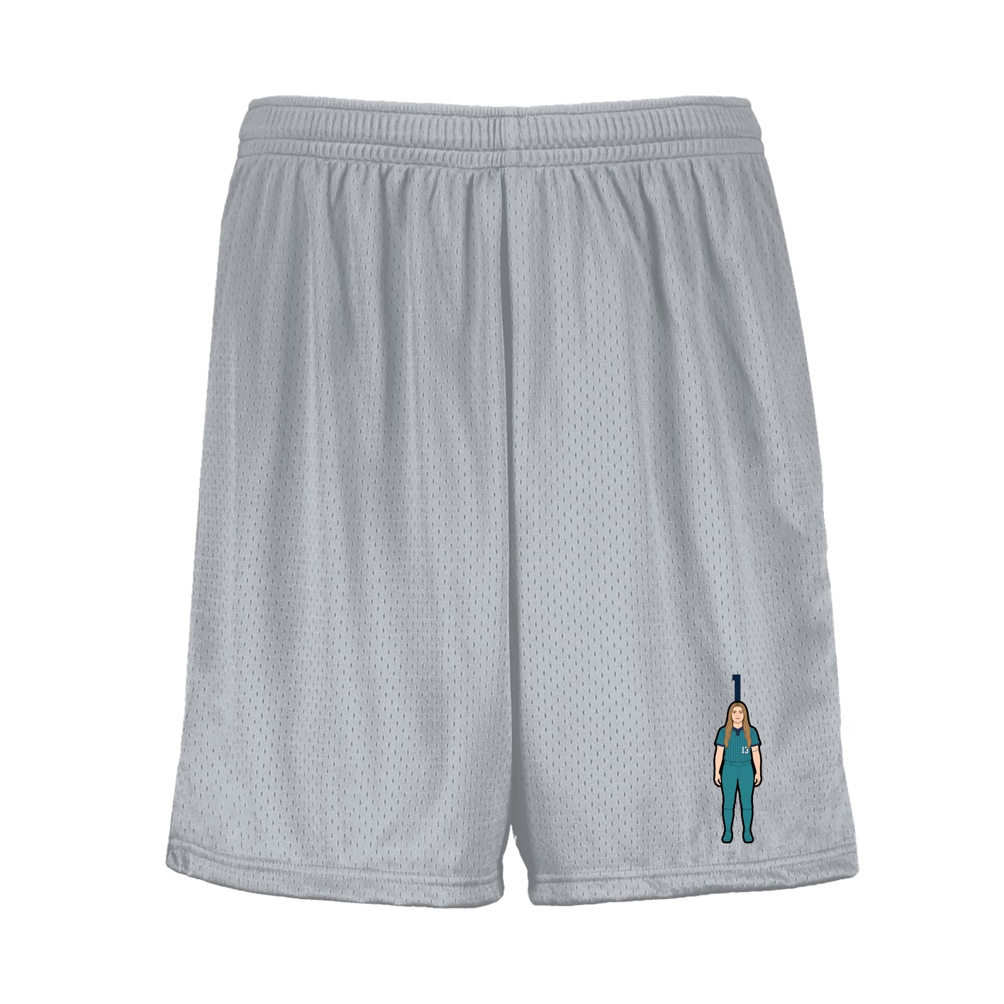 Shorts — Number Top in Silver
