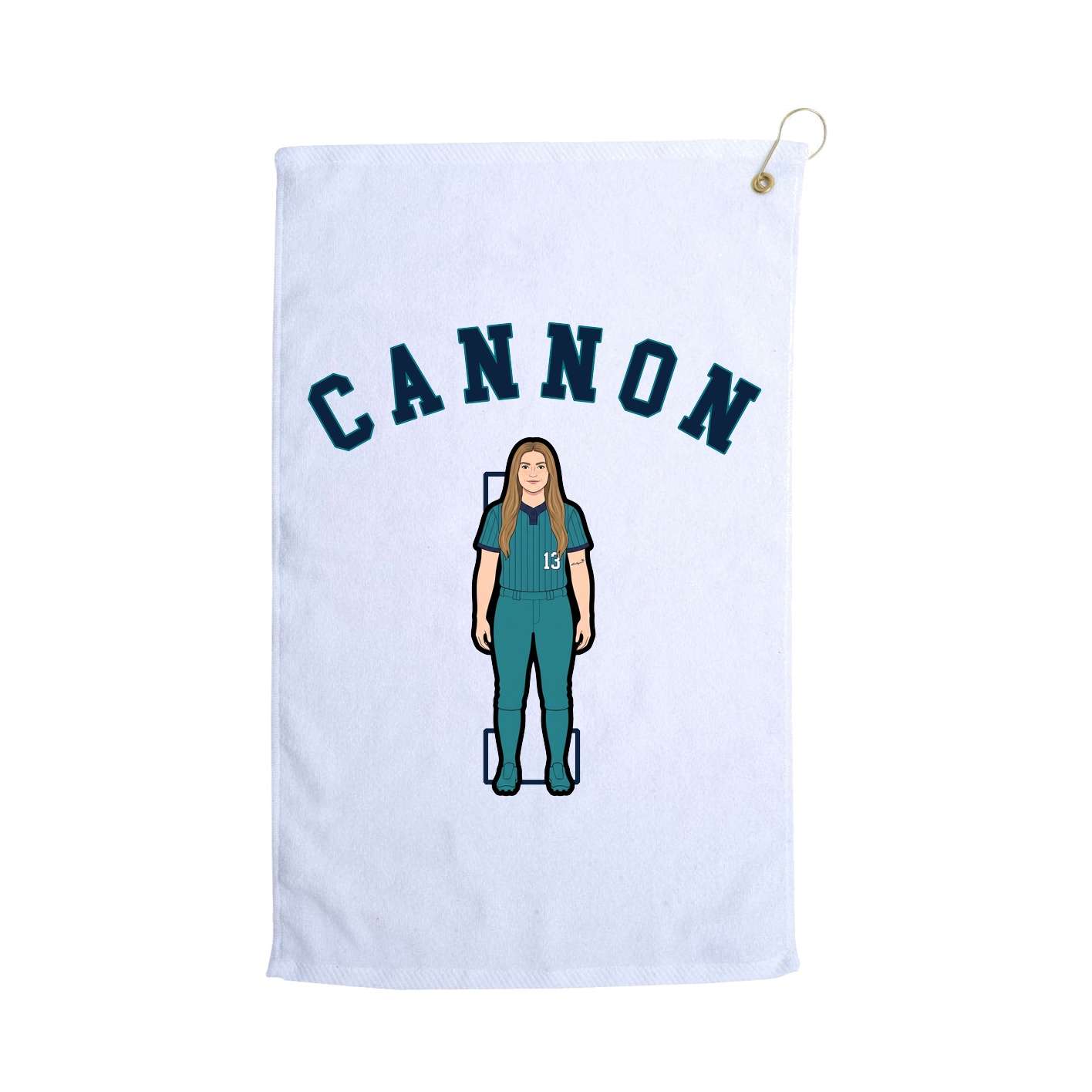 Golf Towel — Shirsey Arch in White