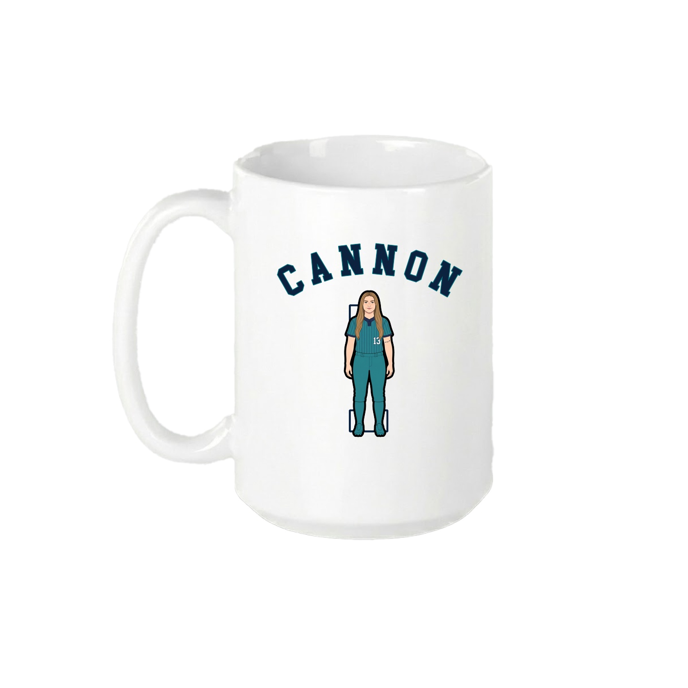 15oz Coffee Mug — Shirsey Arch in White