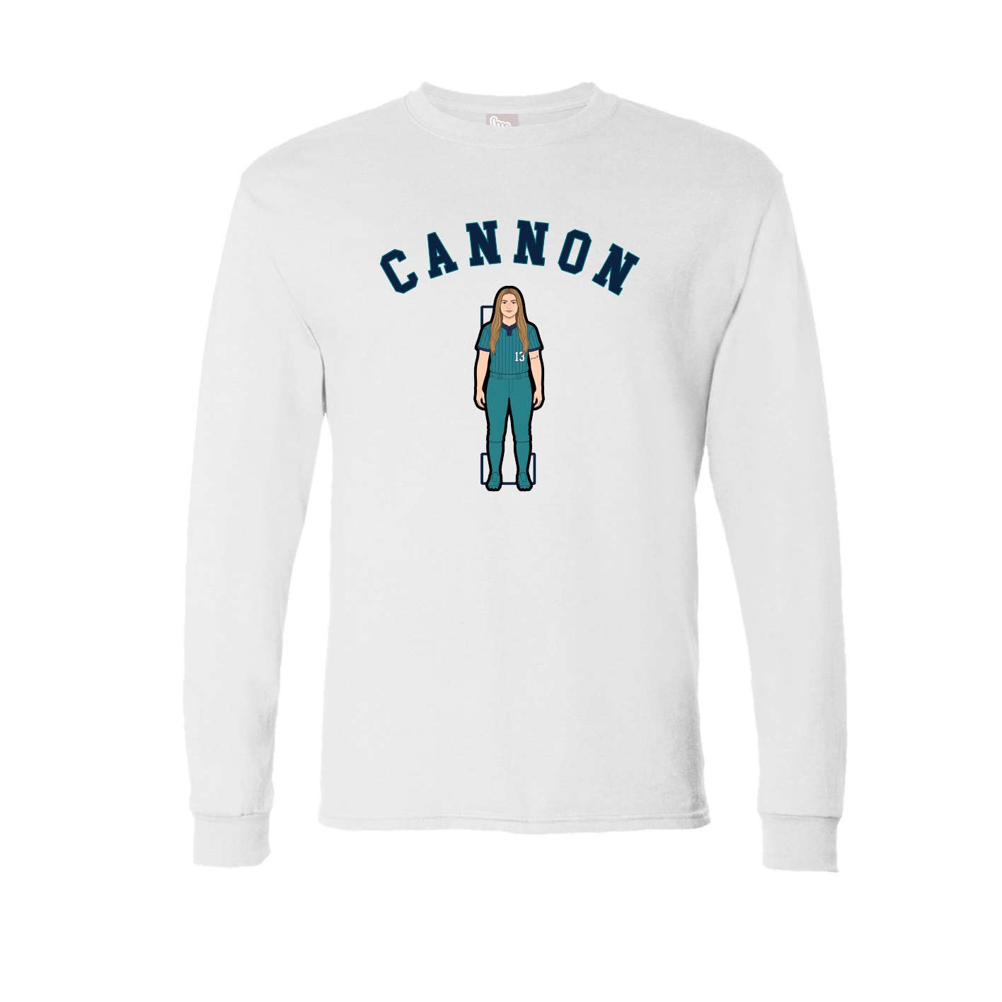 Long Sleeve Tee — Shirsey Arch in White