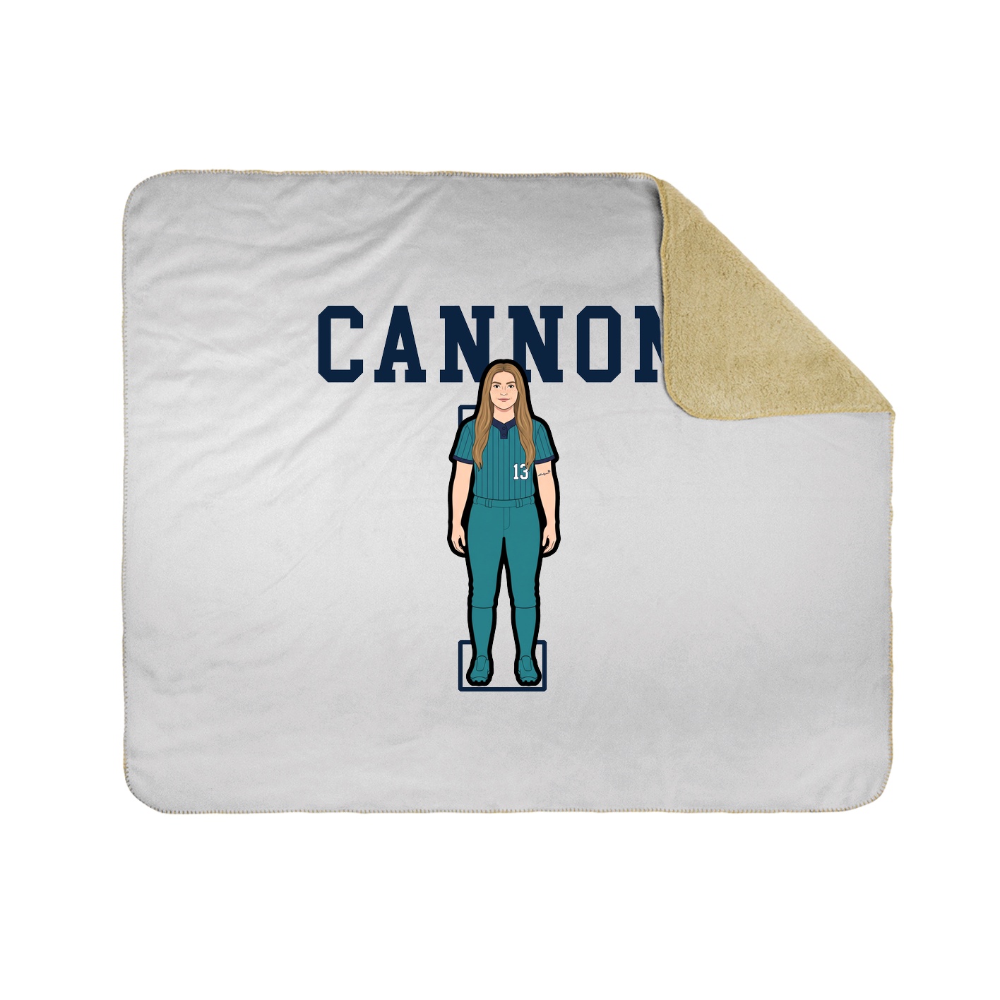 Throw Blanket — Shirsey in White