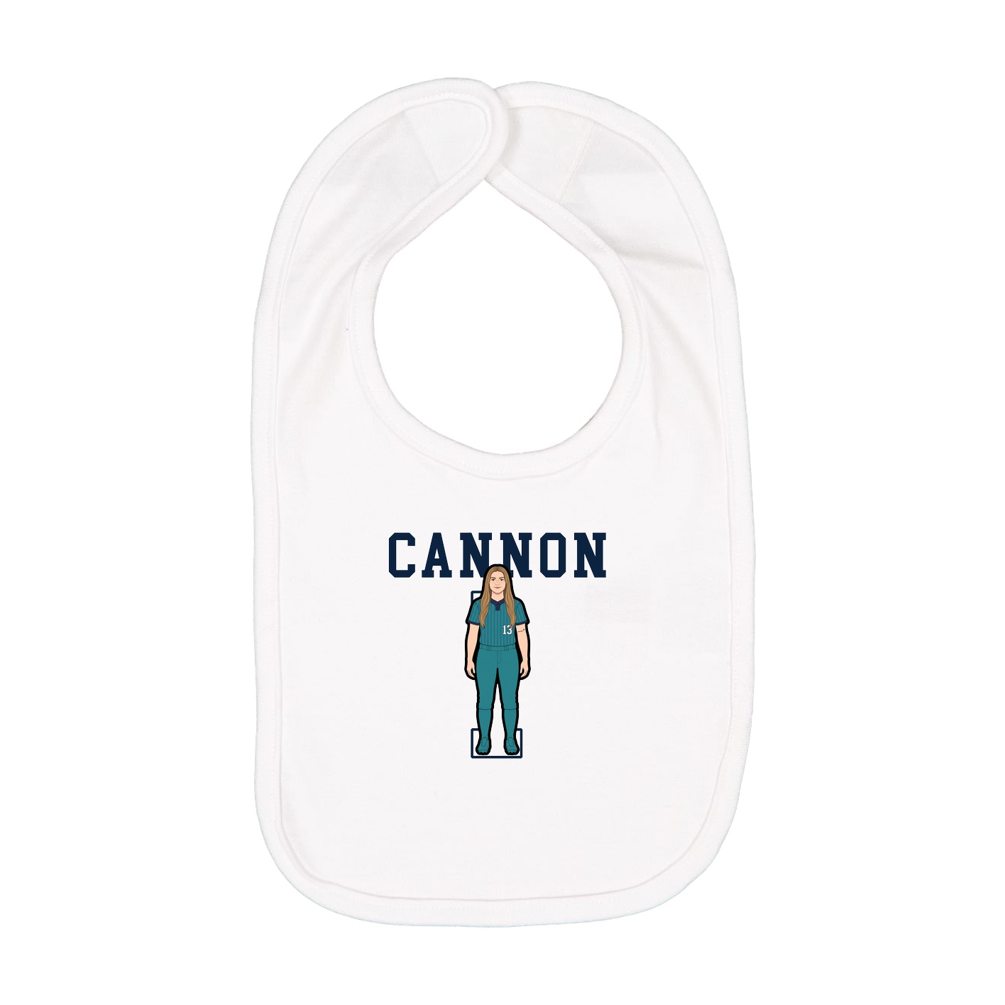 Infant Bib — Shirsey in White