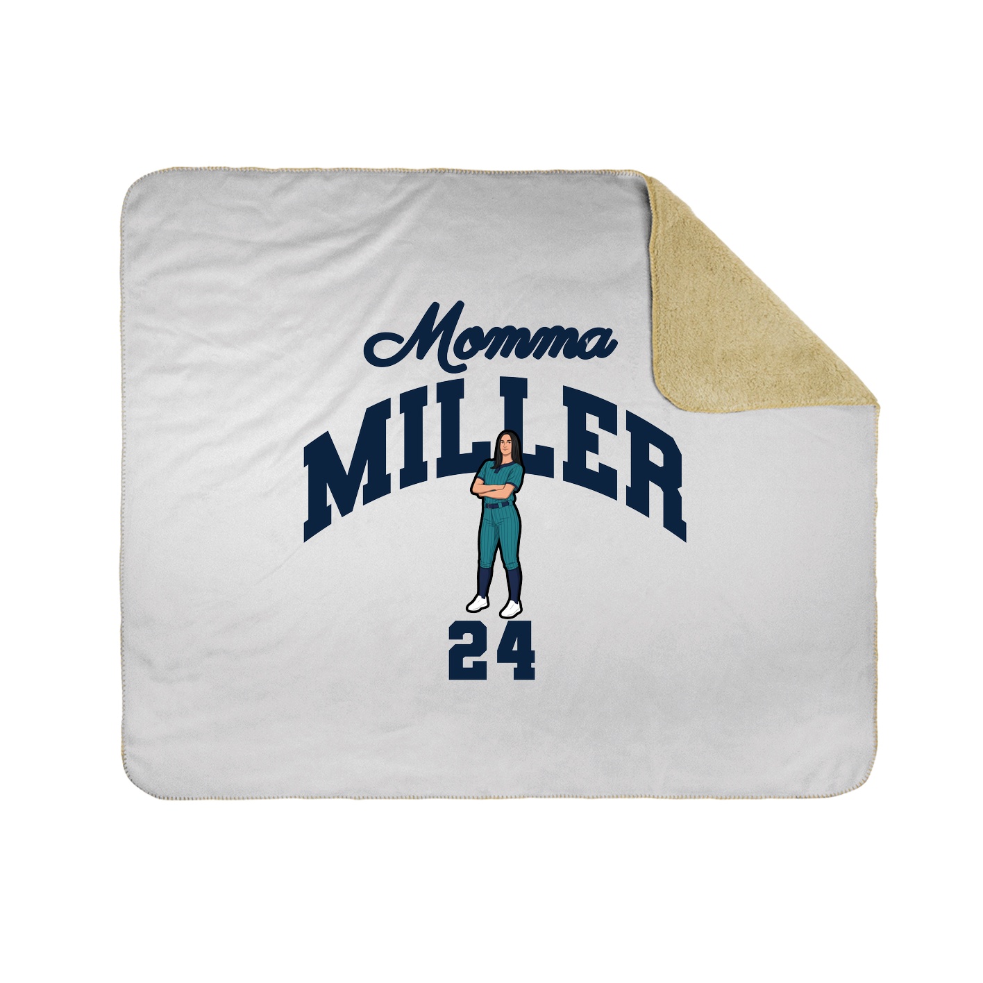 Throw Blanket — Mothers Day Arch in White