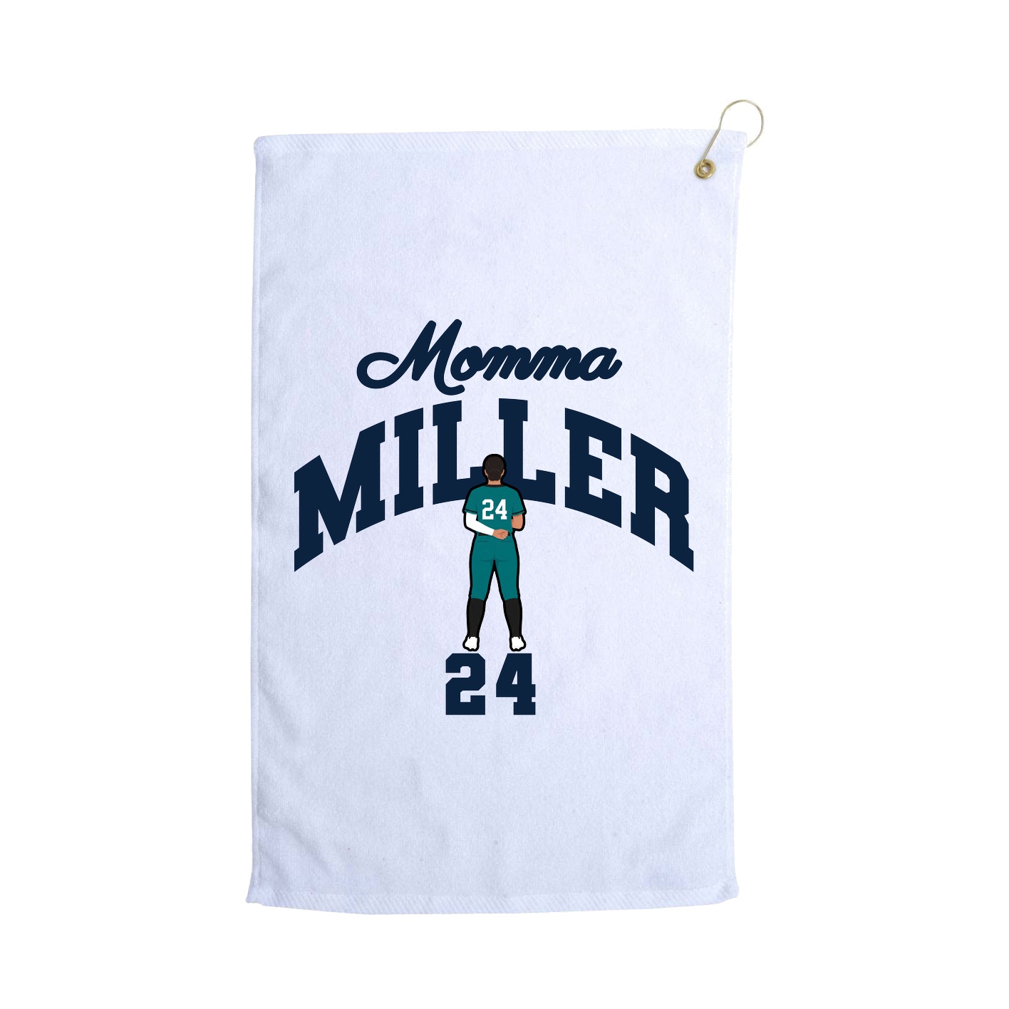 Golf Towel — Mothers Day Arch in White