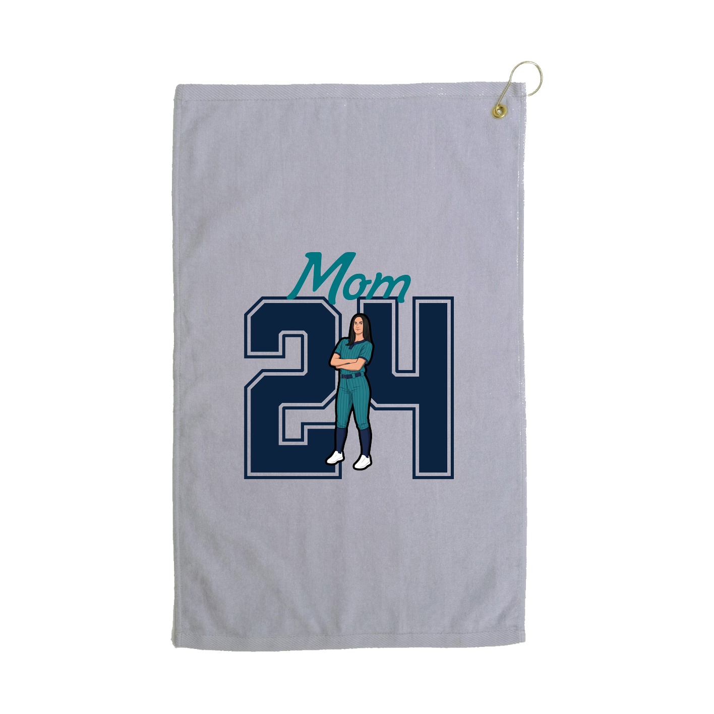 Golf Towel — Mothers Day Shirsey in Grey