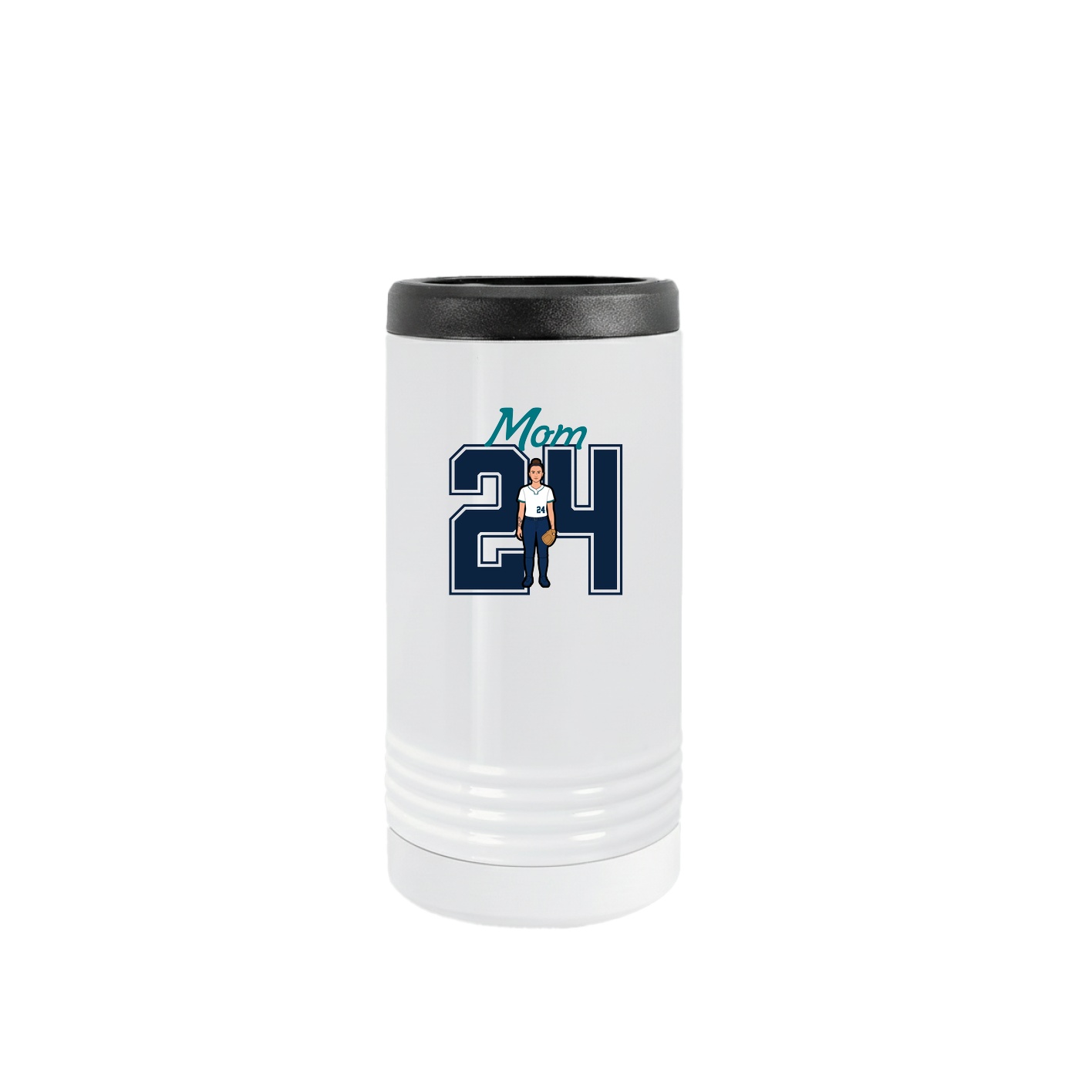 Slim Beverage Holder — Mothers Day Shirsey in White