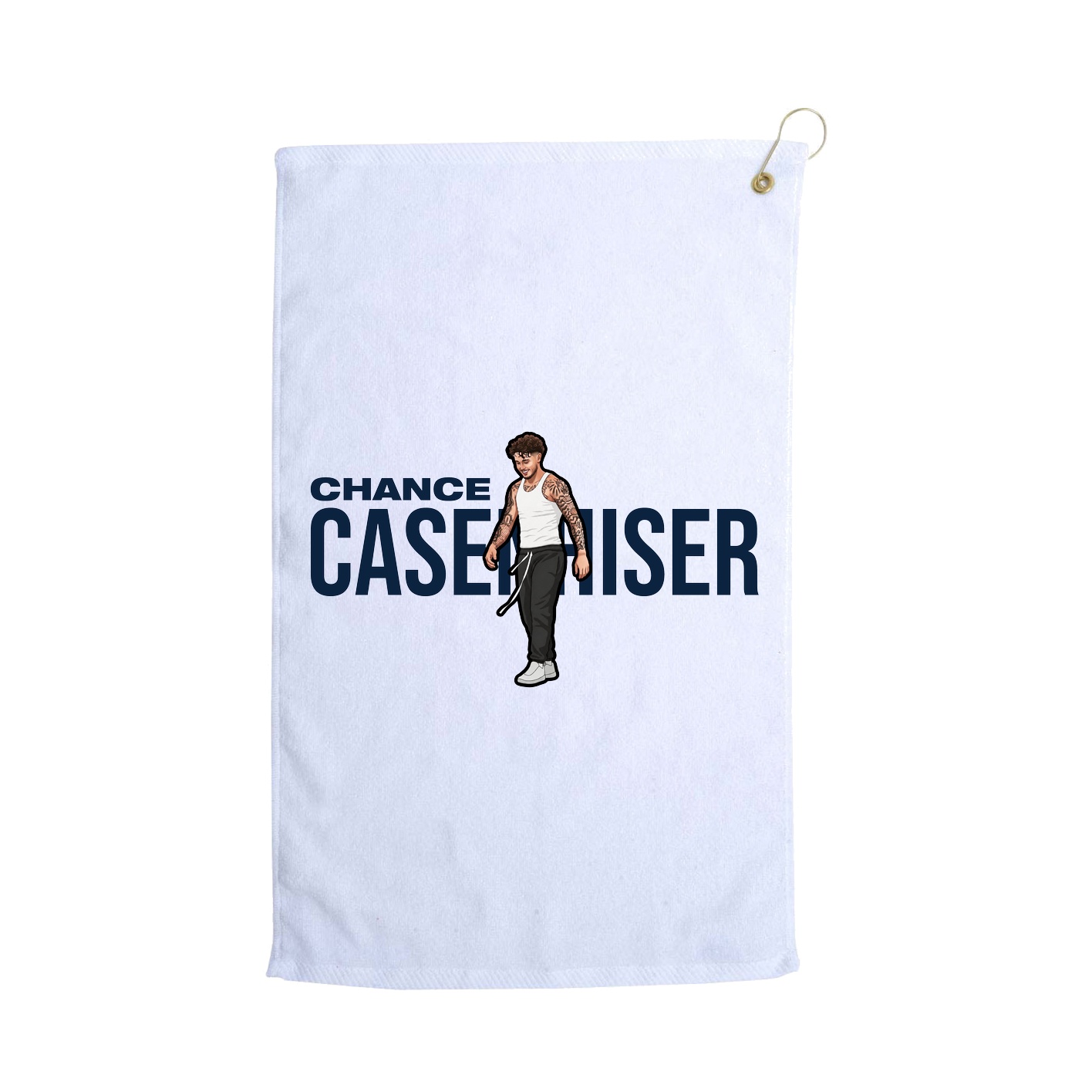 Golf Towel — Player Name in White