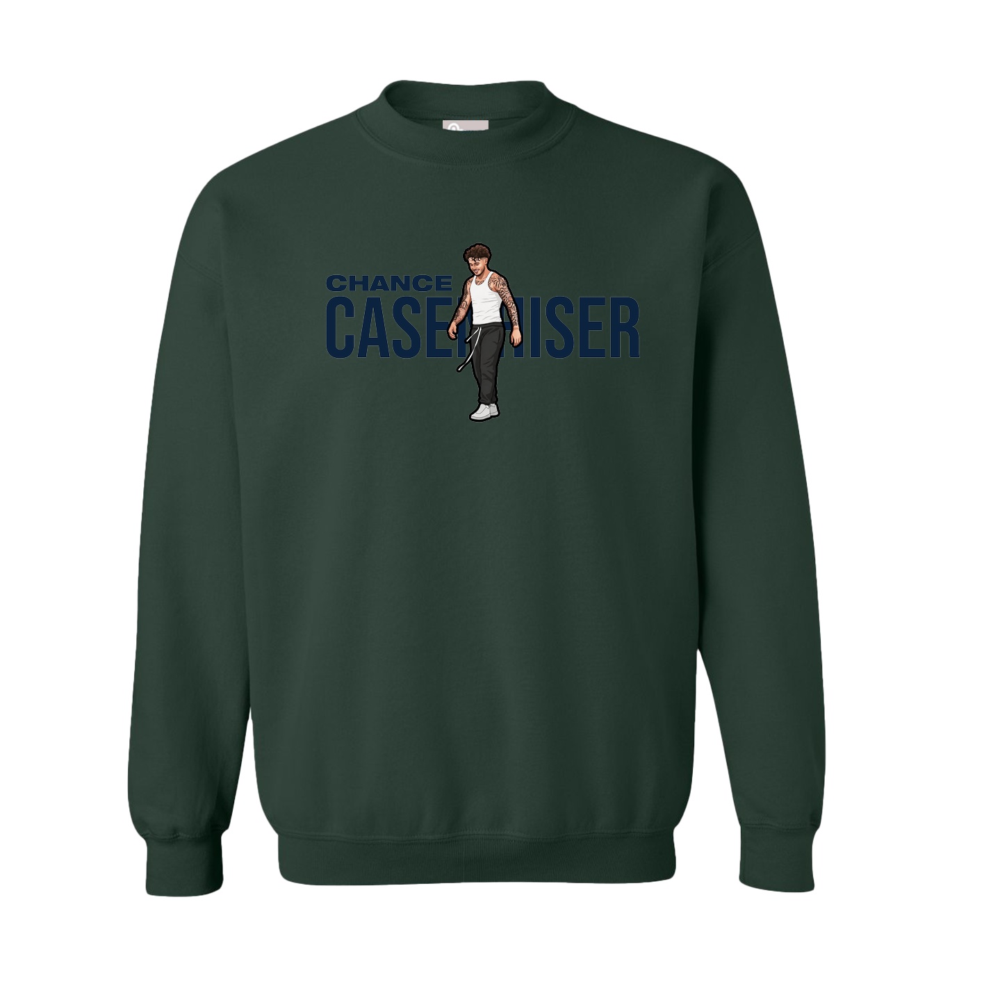 Fleece Crew — Player Name in Green