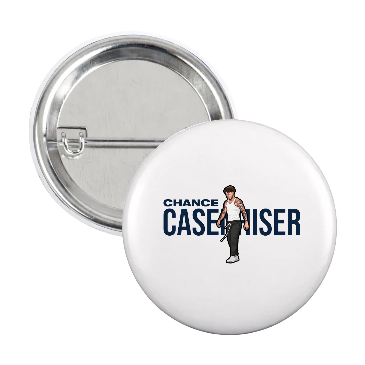 Game Day Button — Player Name in White