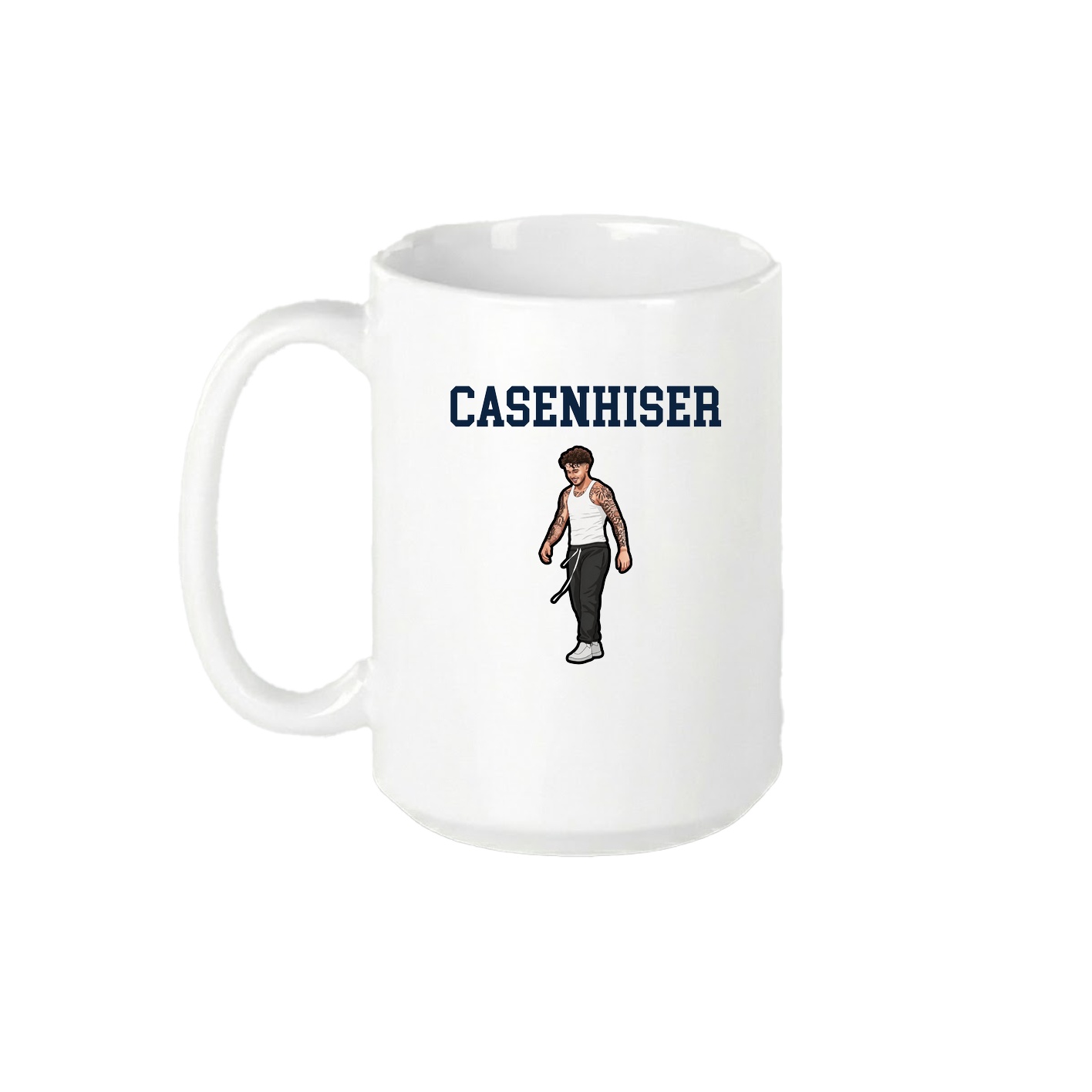 15oz Coffee Mug — Shirsey in White
