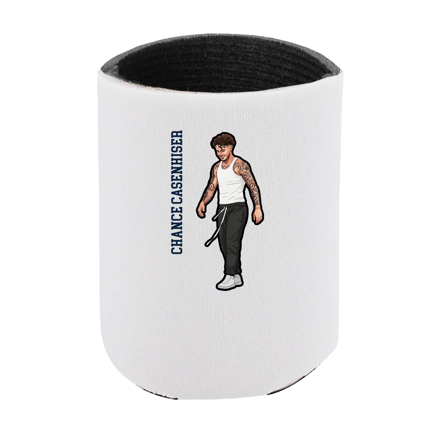 Can Holder — Name Vertical in White