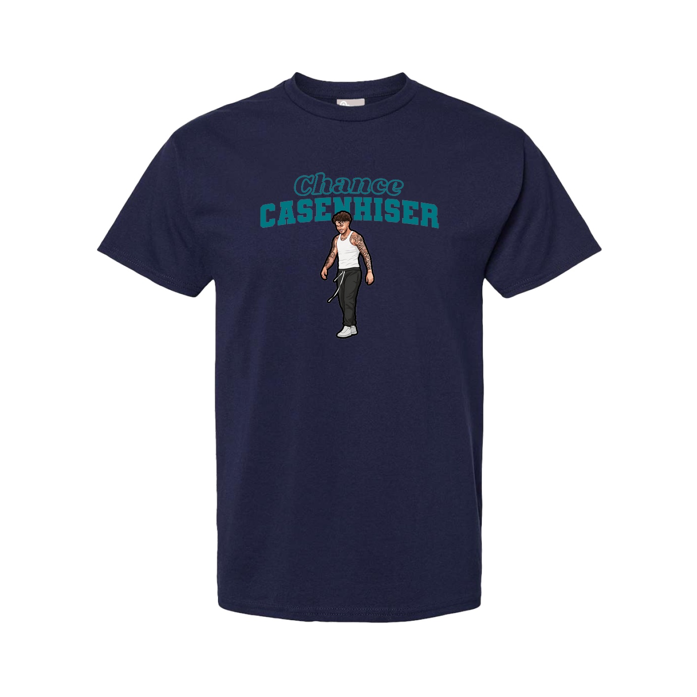 Youth Tee — Name Arch in Navy